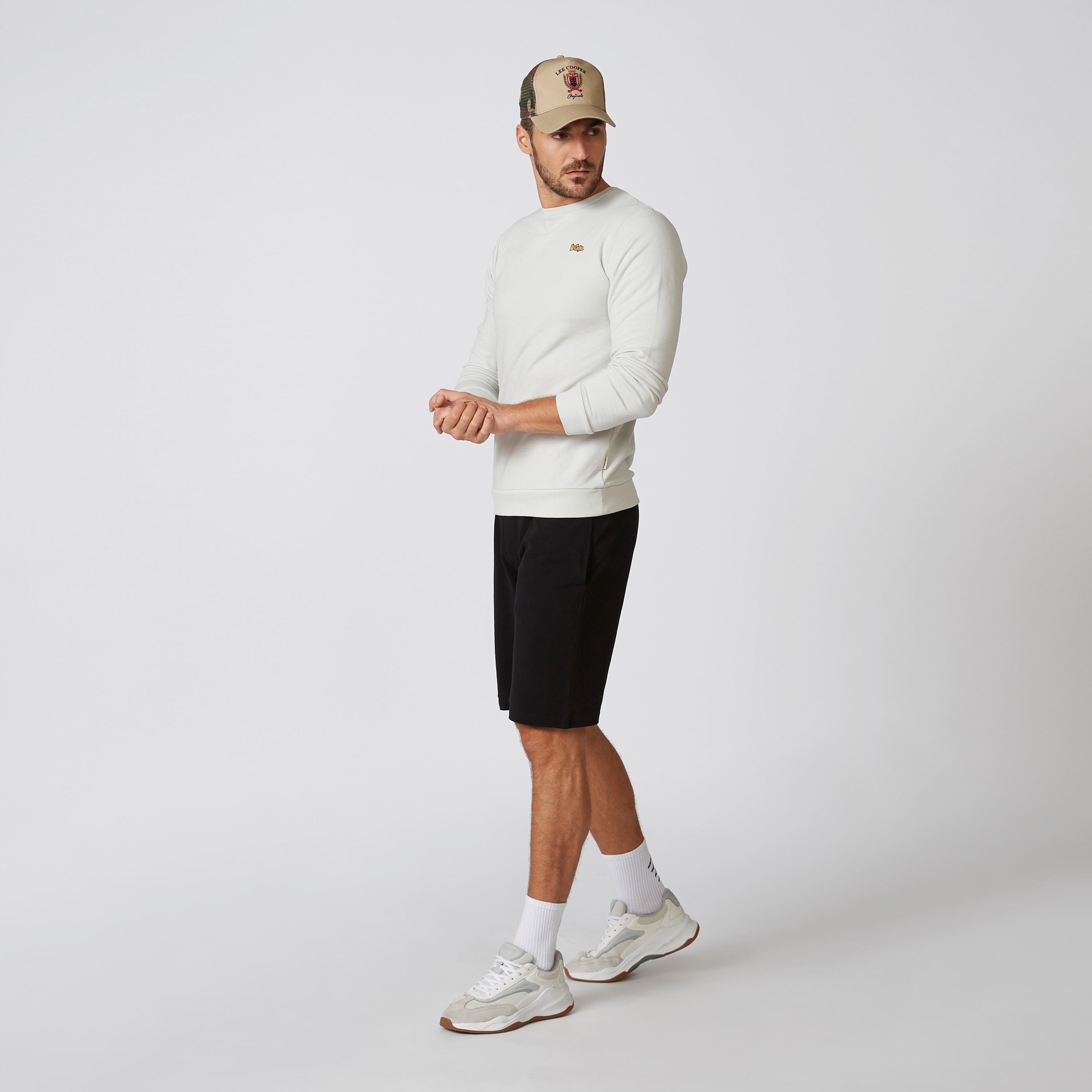 سويت شيرت مستدام سادة بأكمام طويلة من لي كوبر-men-winterwear-hoodiesandsweatshirts-image-4