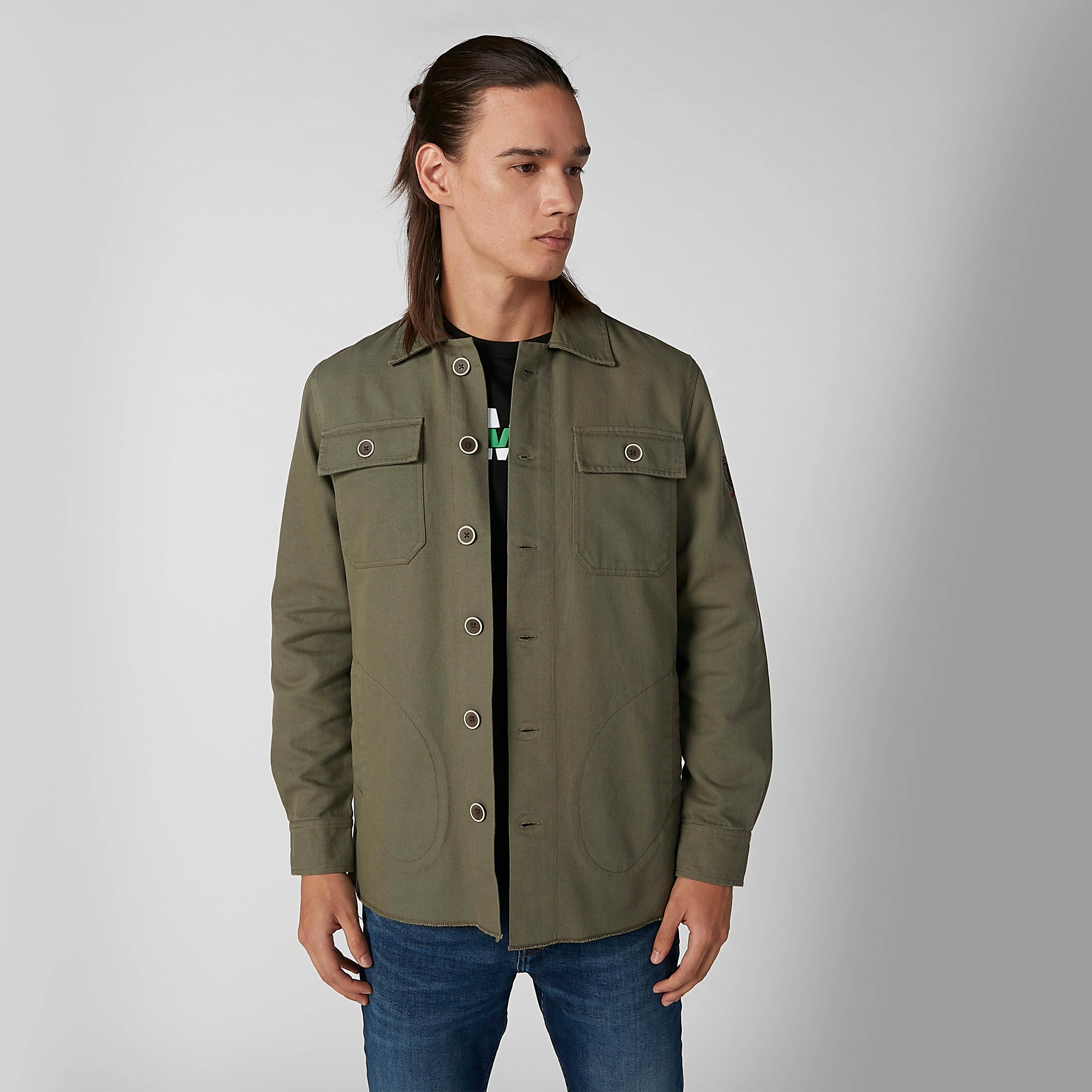 Sustainable Lee Cooper Printed Jacket with Long Sleeves-men-clothing-jacketsandblazers-jackets-image-1