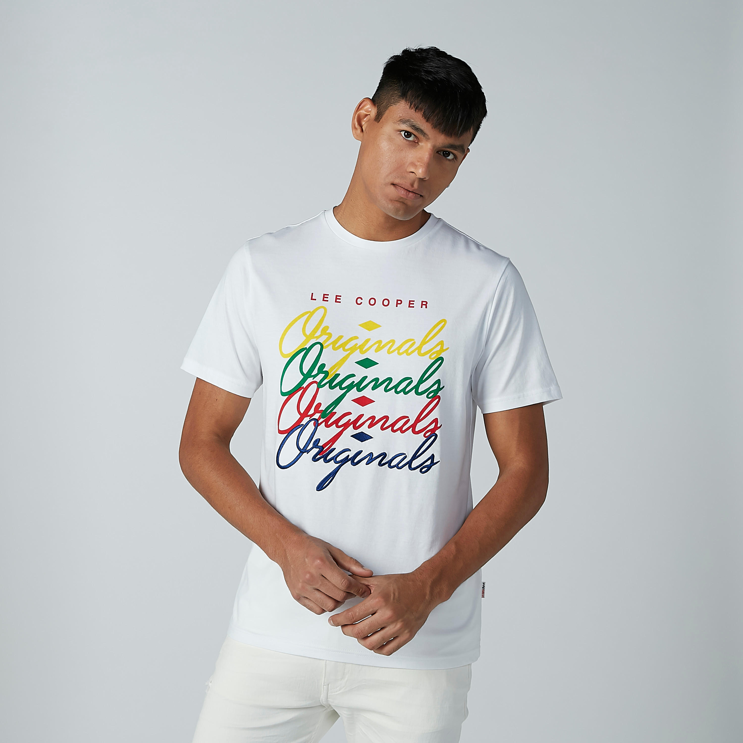 Lee Cooper Printed T-shirt with Round Neck and Short Sleeves-men-clothing-tshirtsandpolos-tshirts-image-2