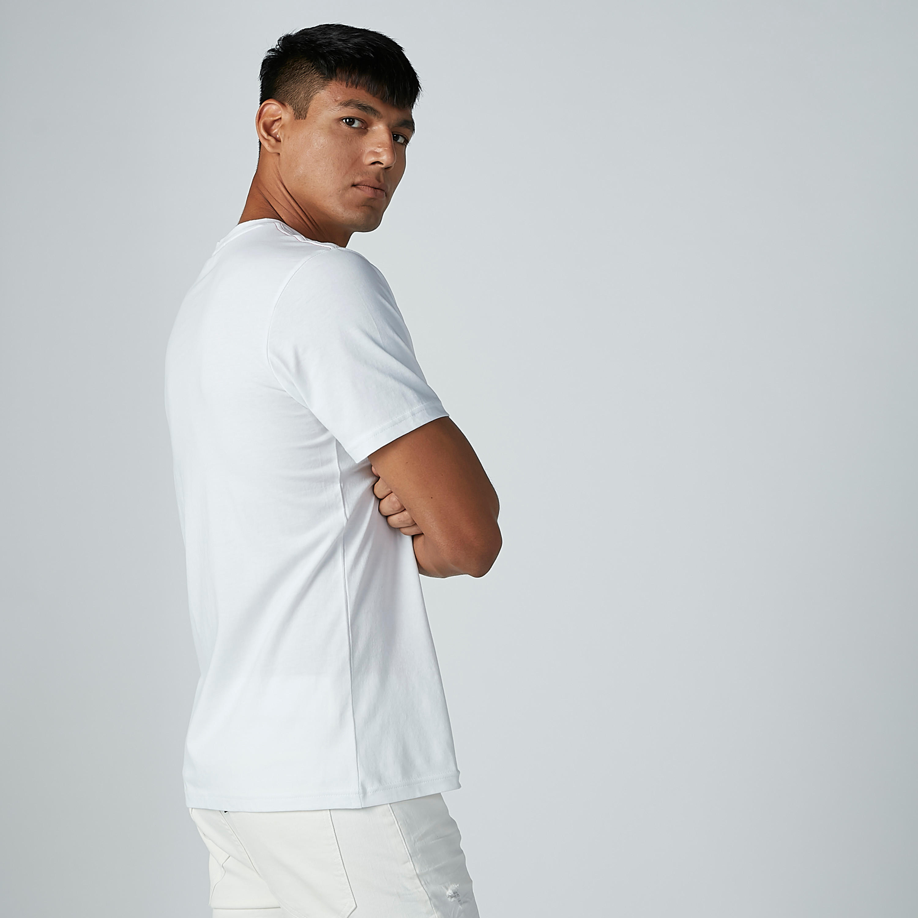 Lee Cooper Printed T-shirt with Round Neck and Short Sleeves-men-clothing-tshirtsandpolos-tshirts-image-3