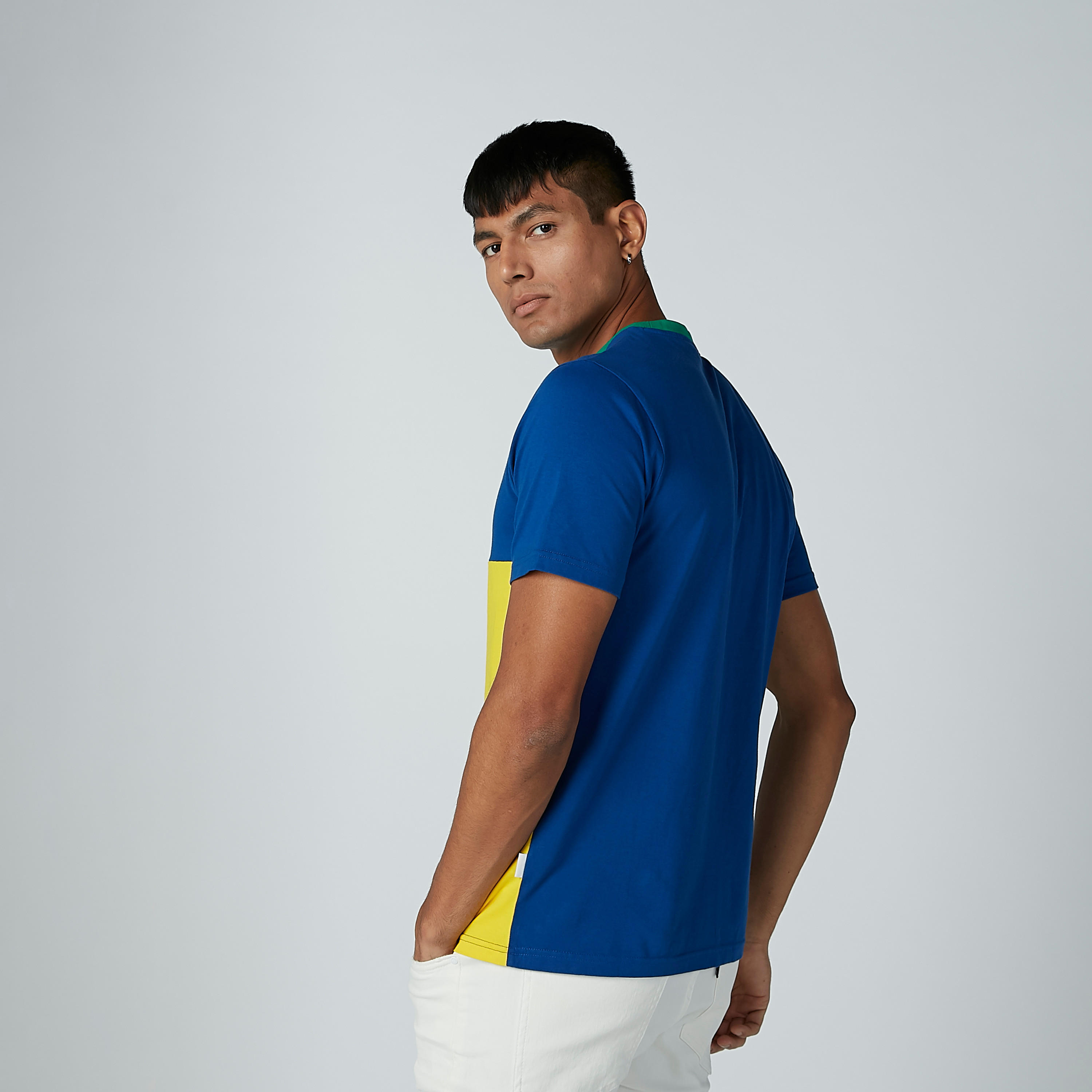 تيشيرت سادة بياقة مستديرة وأكمام قصيرة-men-clothing-tshirtsandpolos-tshirts-image-3