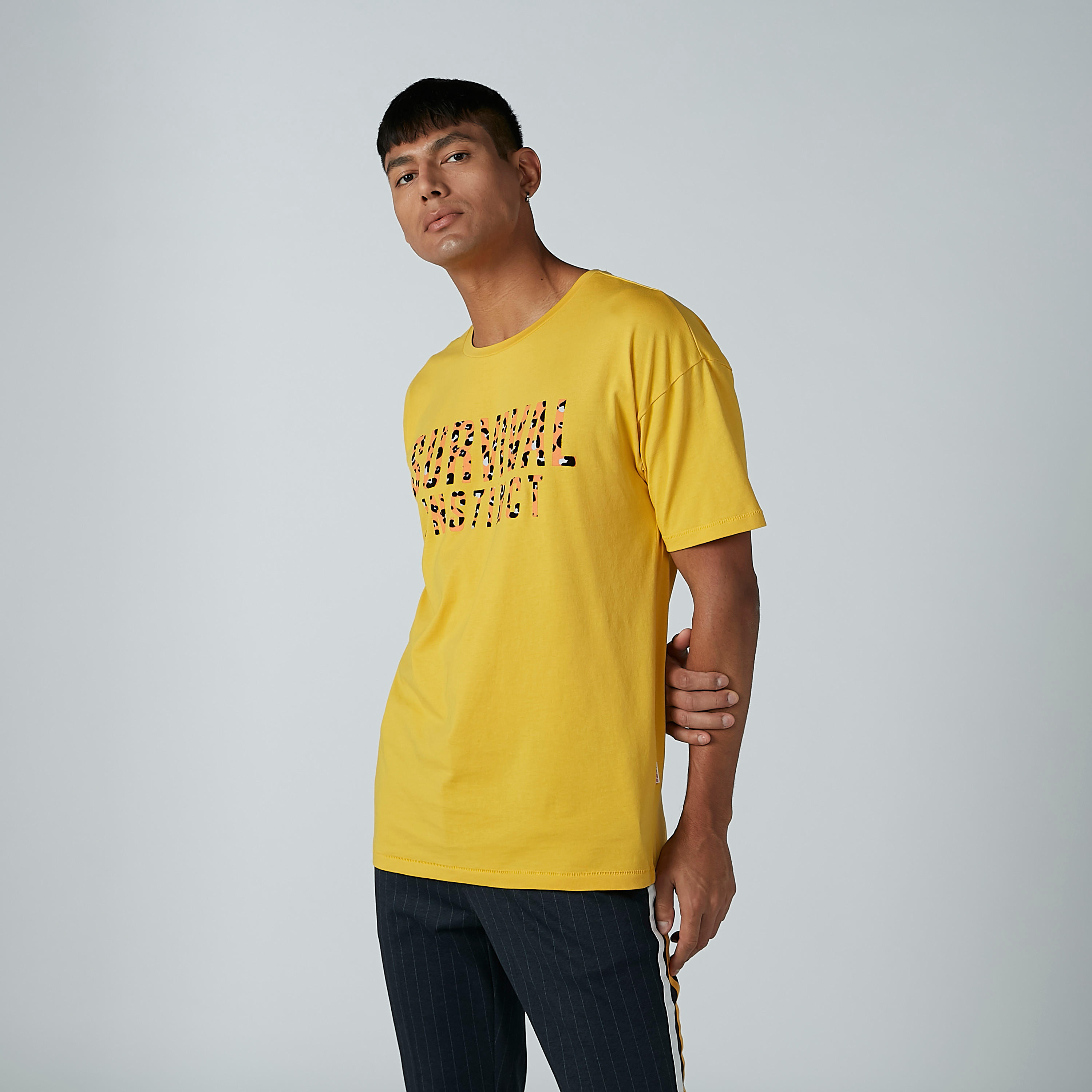 Lee Cooper Printed T-shirt with Round Neck and Short Sleeves-men-clothing-tshirtsandpolos-tshirts-image-3