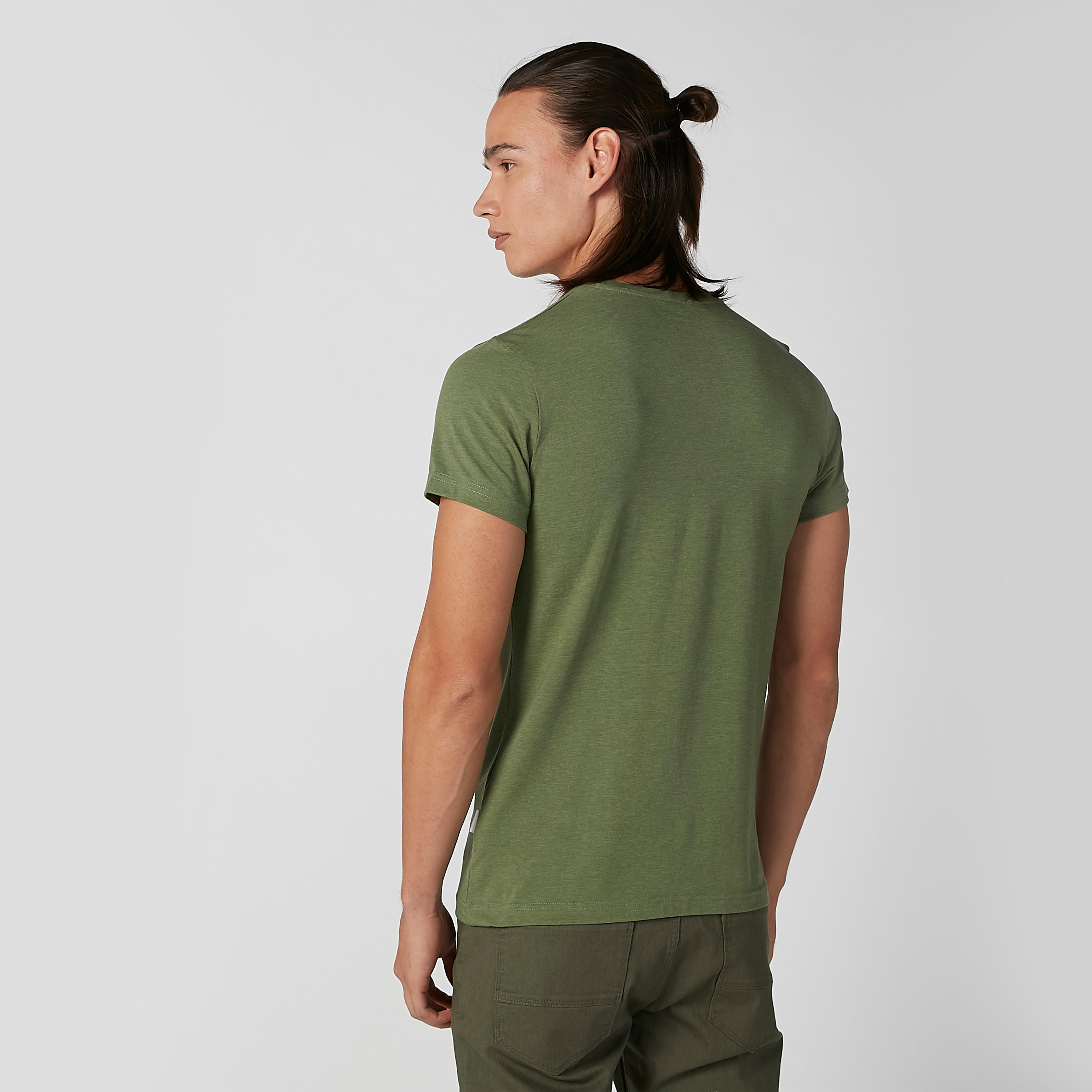 تيشيرت سادة بياقة مستديرة وأكمام قصيرة من لي كوبر-men-clothing-tshirtsandpolos-tshirts-image-3