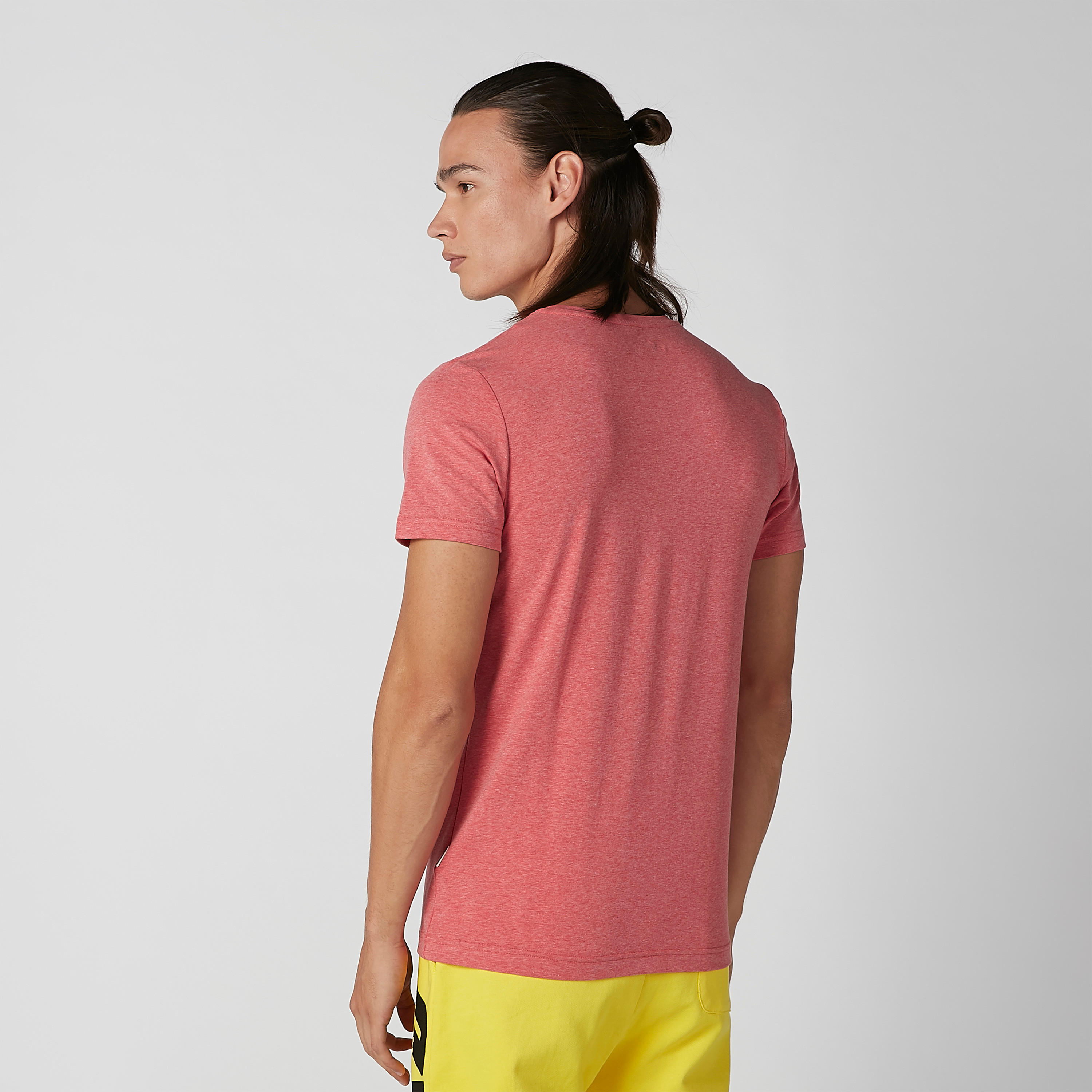 تيشيرت سادة بياقة مستديرة وأكمام قصيرة من لي كوبر-men-clothing-tshirtsandpolos-tshirts-image-3