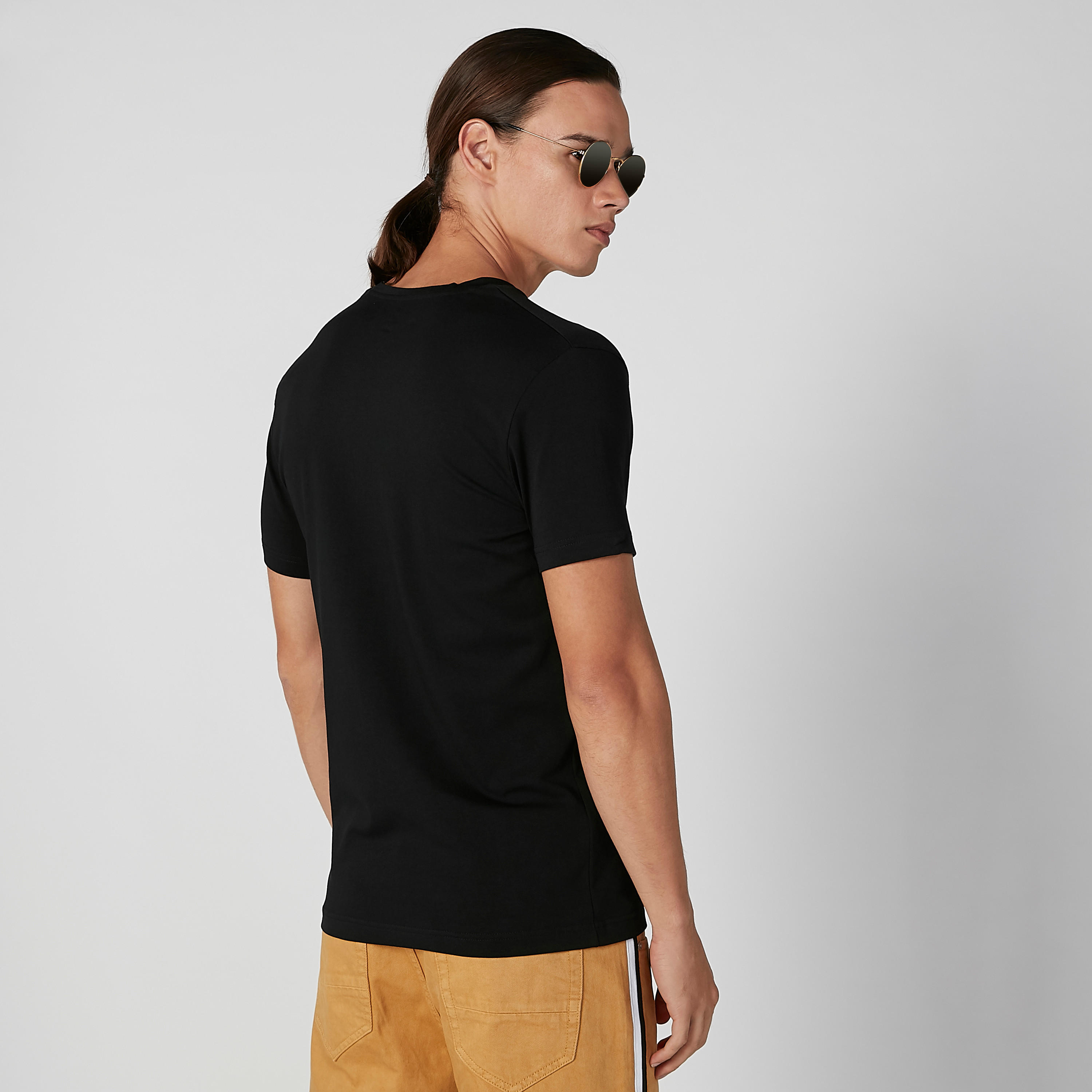 Lee Cooper Printed T-shirt with V-neck and Short Sleeves-men-clothing-tshirtsandpolos-tshirts-image-4