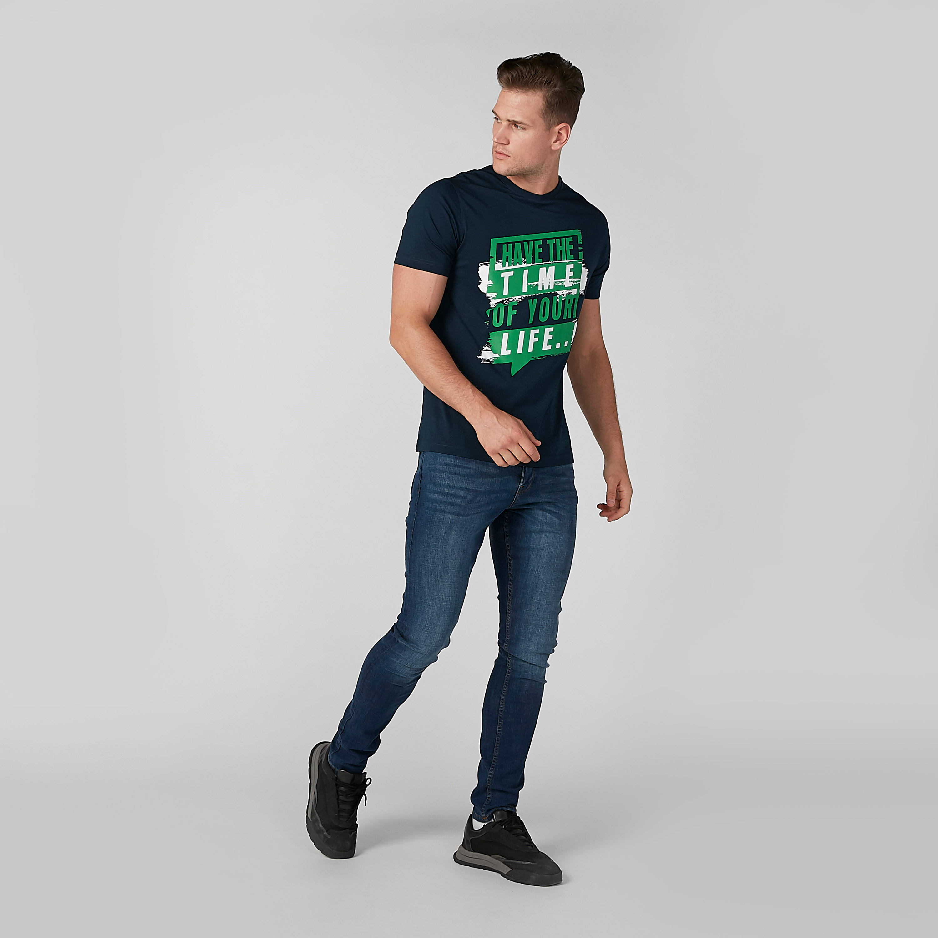 بنطال جينز طويل بجيوب وحلقات للحزام من لي كوبر-men-clothing-bottoms-jeans-image-2