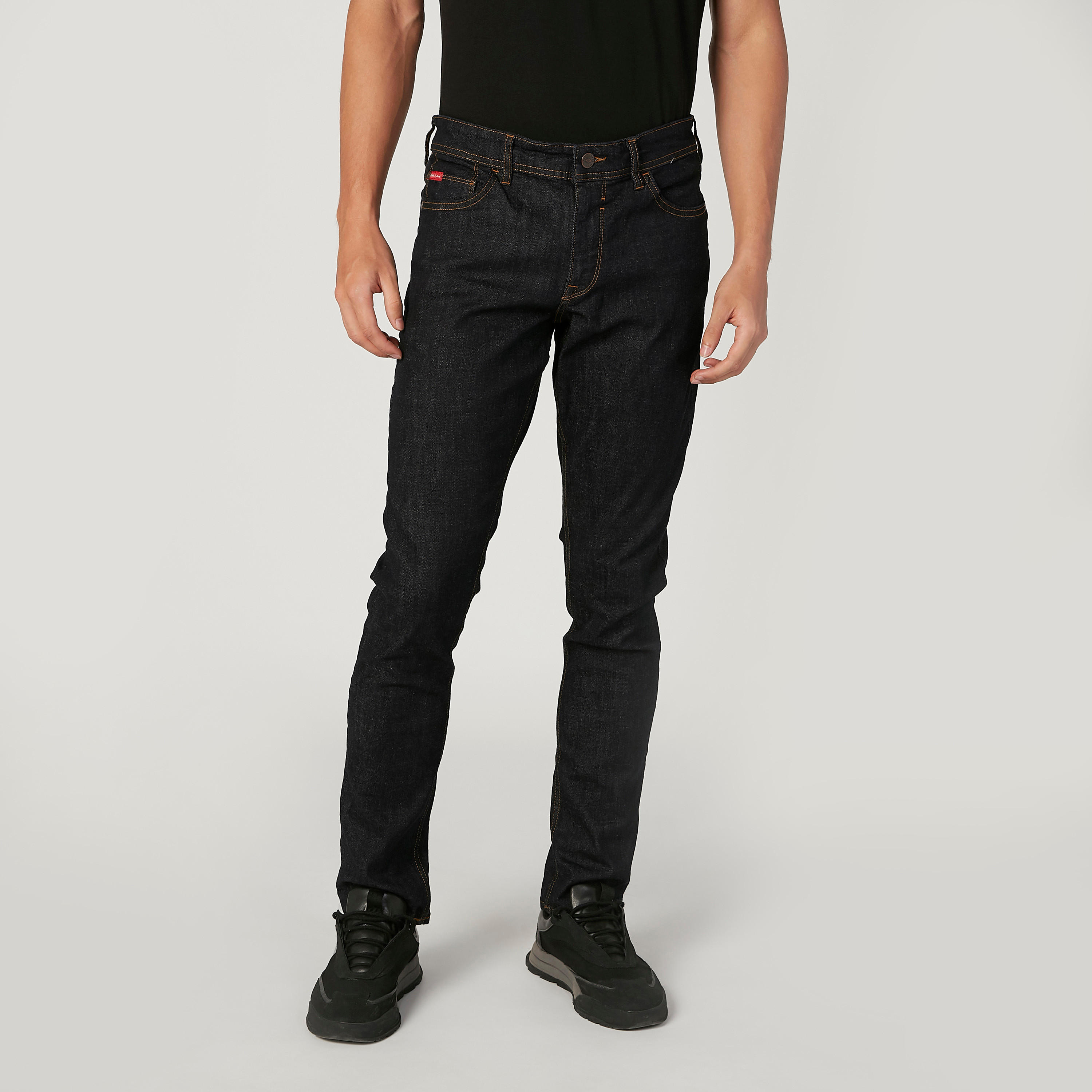 بنطال جينز طويل بجيوب وحلقات للحزام من لي كوبر-men-clothing-bottoms-jeans-image-1