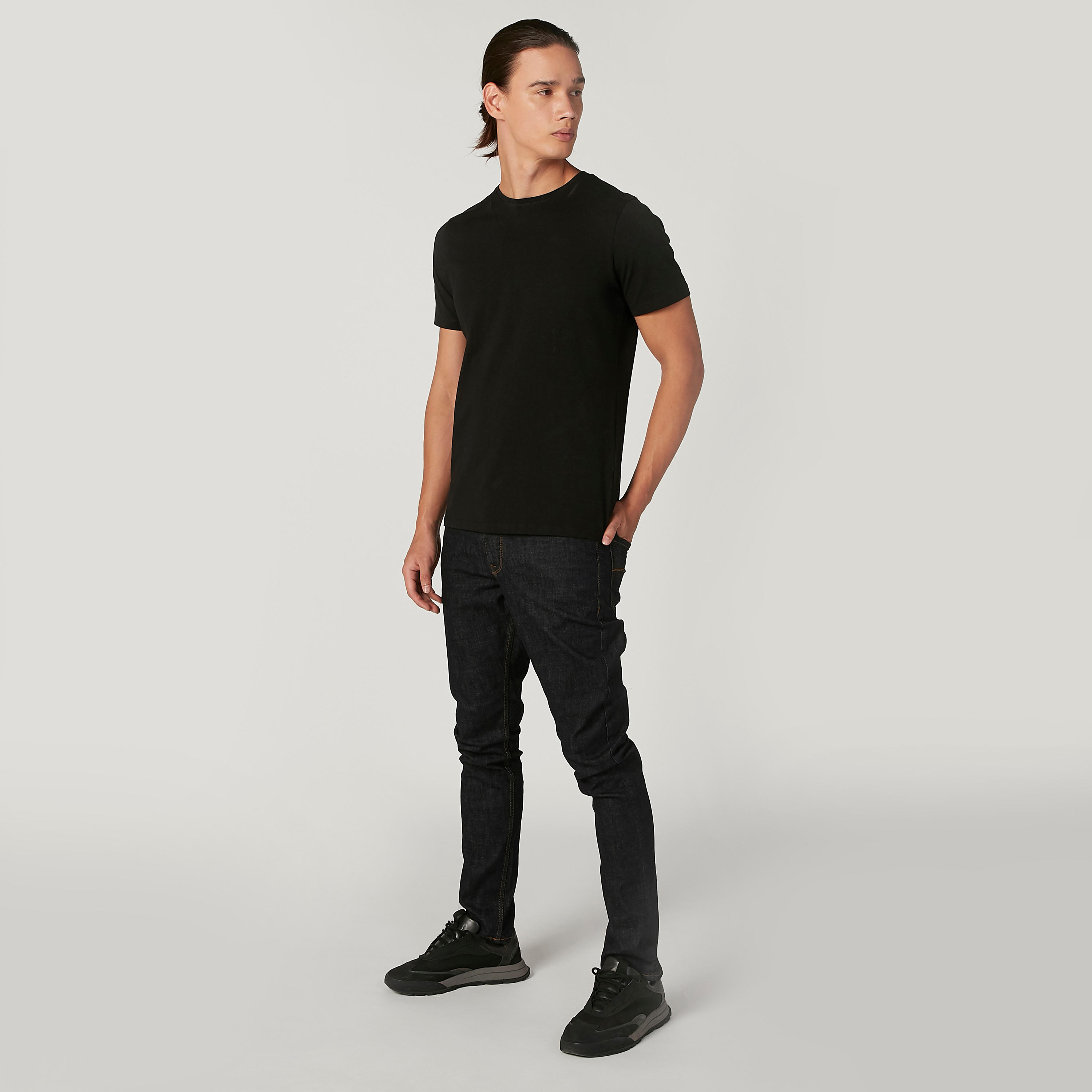 بنطال جينز طويل بجيوب وحلقات للحزام من لي كوبر-men-clothing-bottoms-jeans-image-2