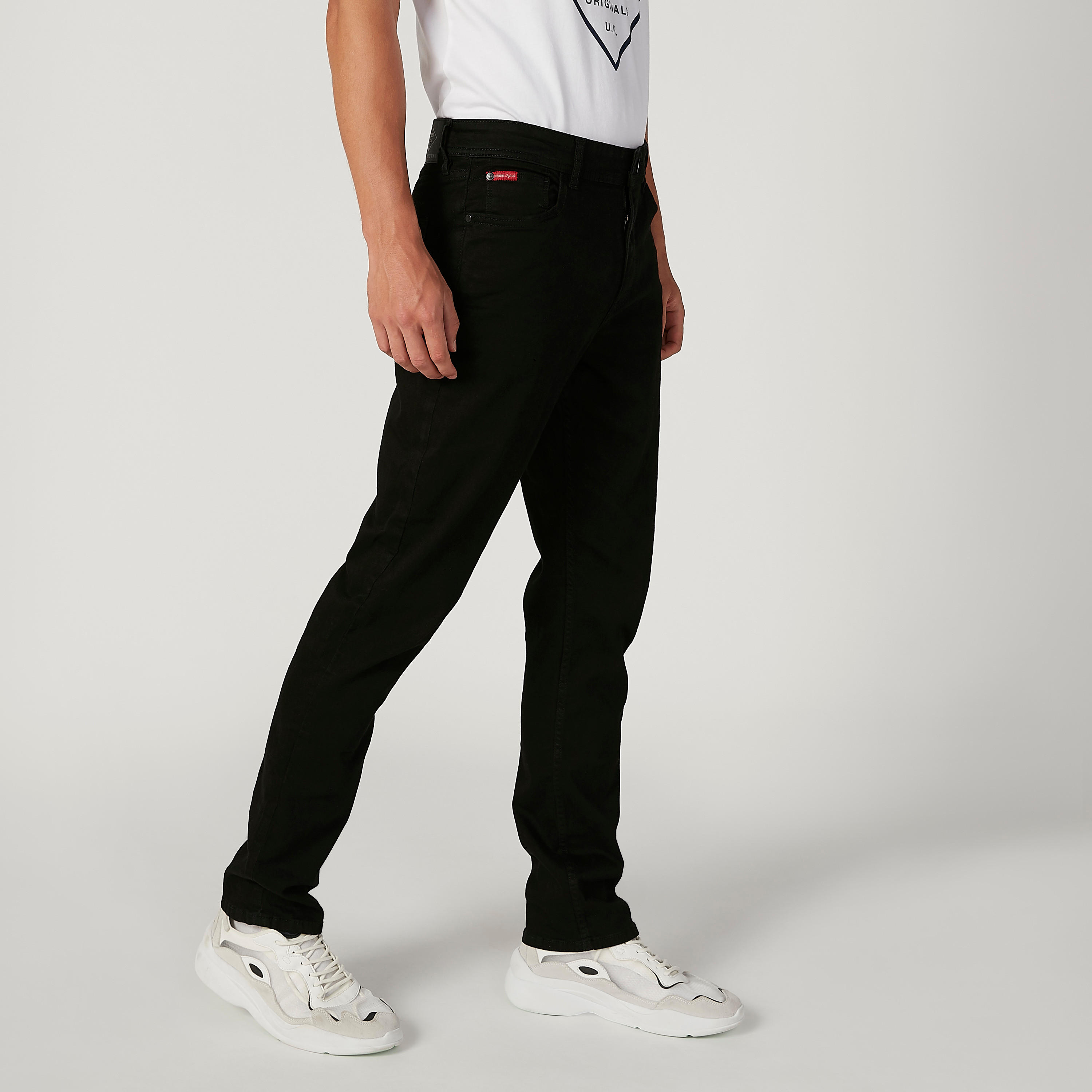 بنطال جينز طويل بجيوب وحلقات للحزام من لي كوبر-men-clothing-bottoms-jeans-image-5