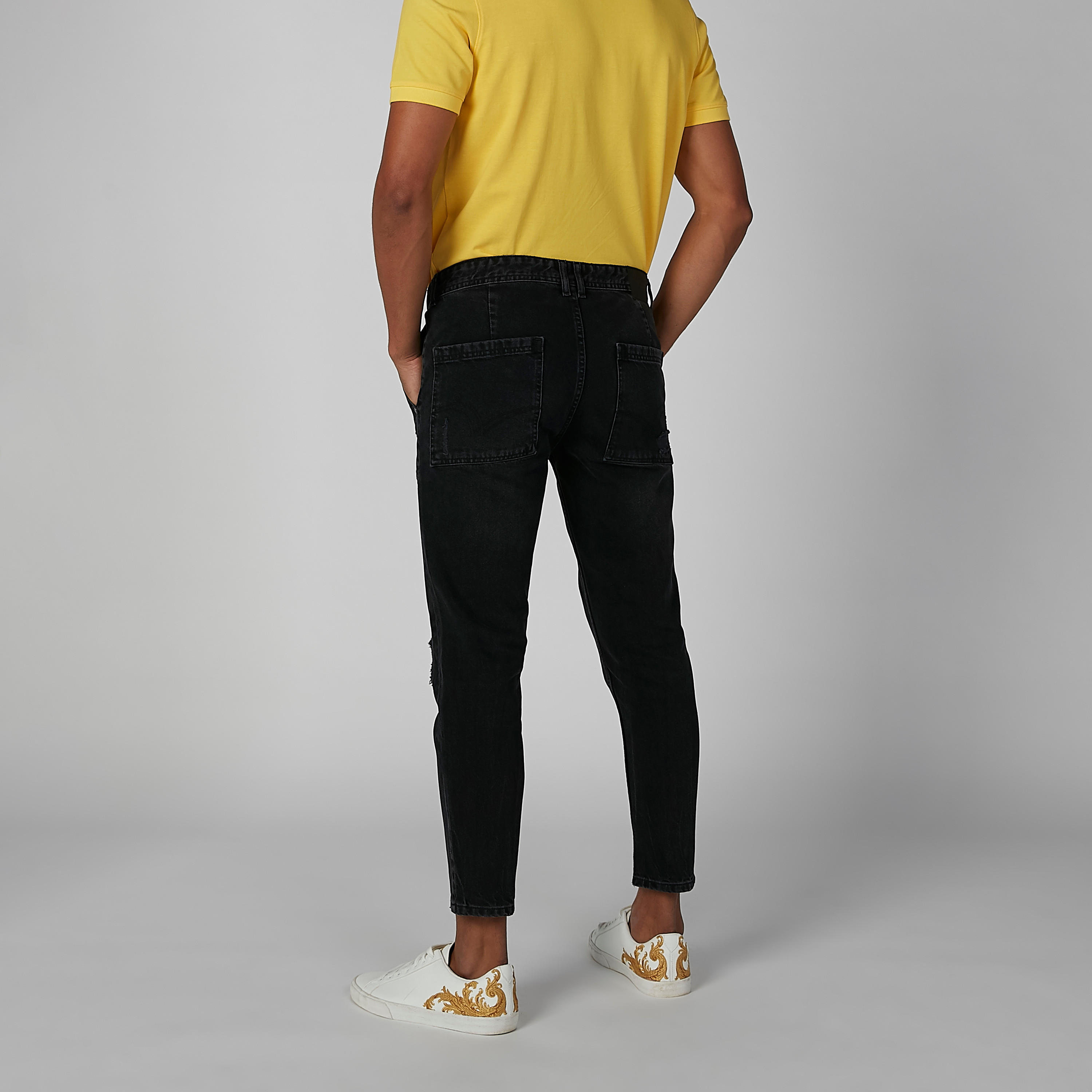 بنطلون جينز مستدام ممزق بخصر متوسط -men-clothing-bottoms-jeans-image-4