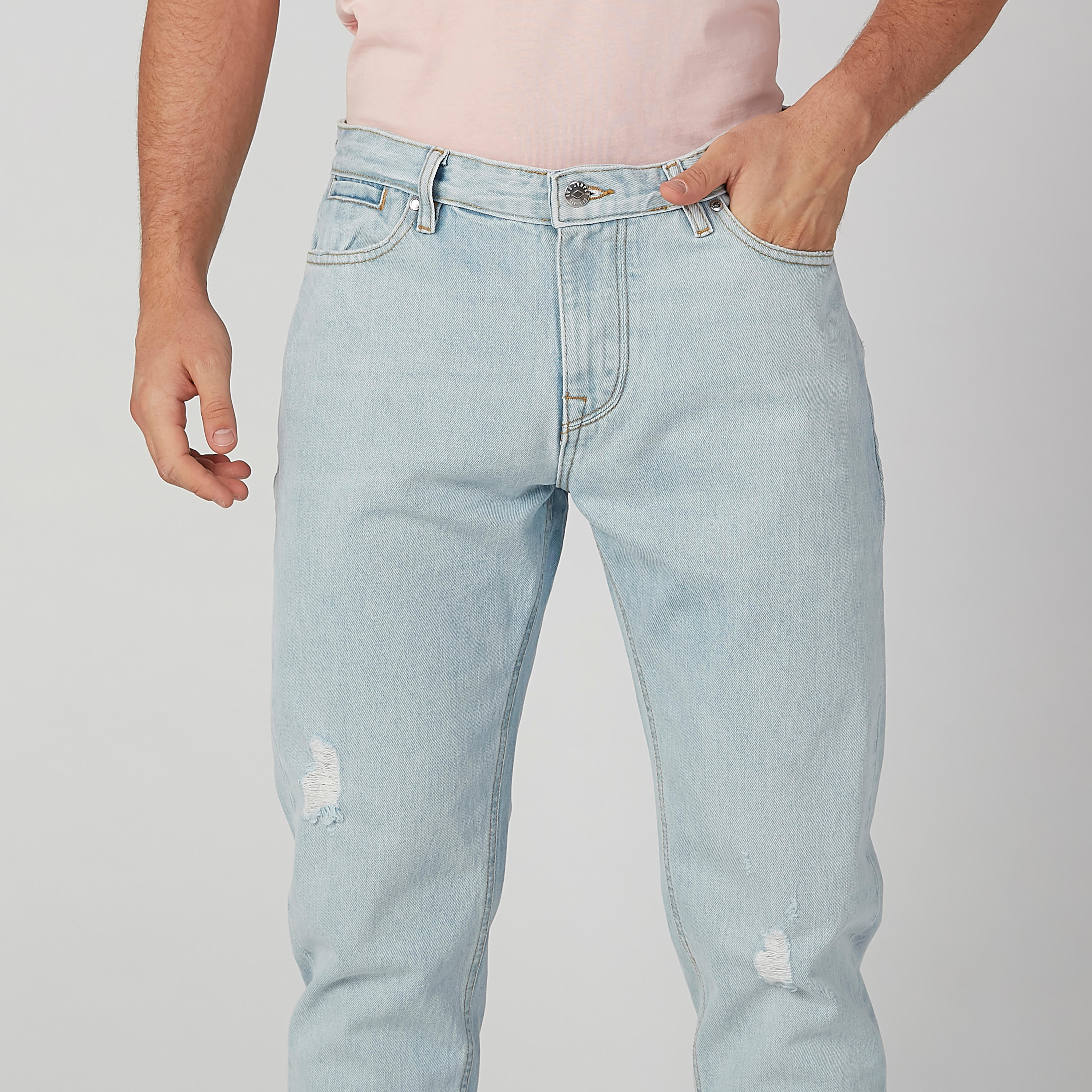 بنطلون جينز مستدام ممزّق بقصّة مستقيمة وخصر متوسط الارتفاع وجيوب-men-clothing-bottoms-jeans-image-5