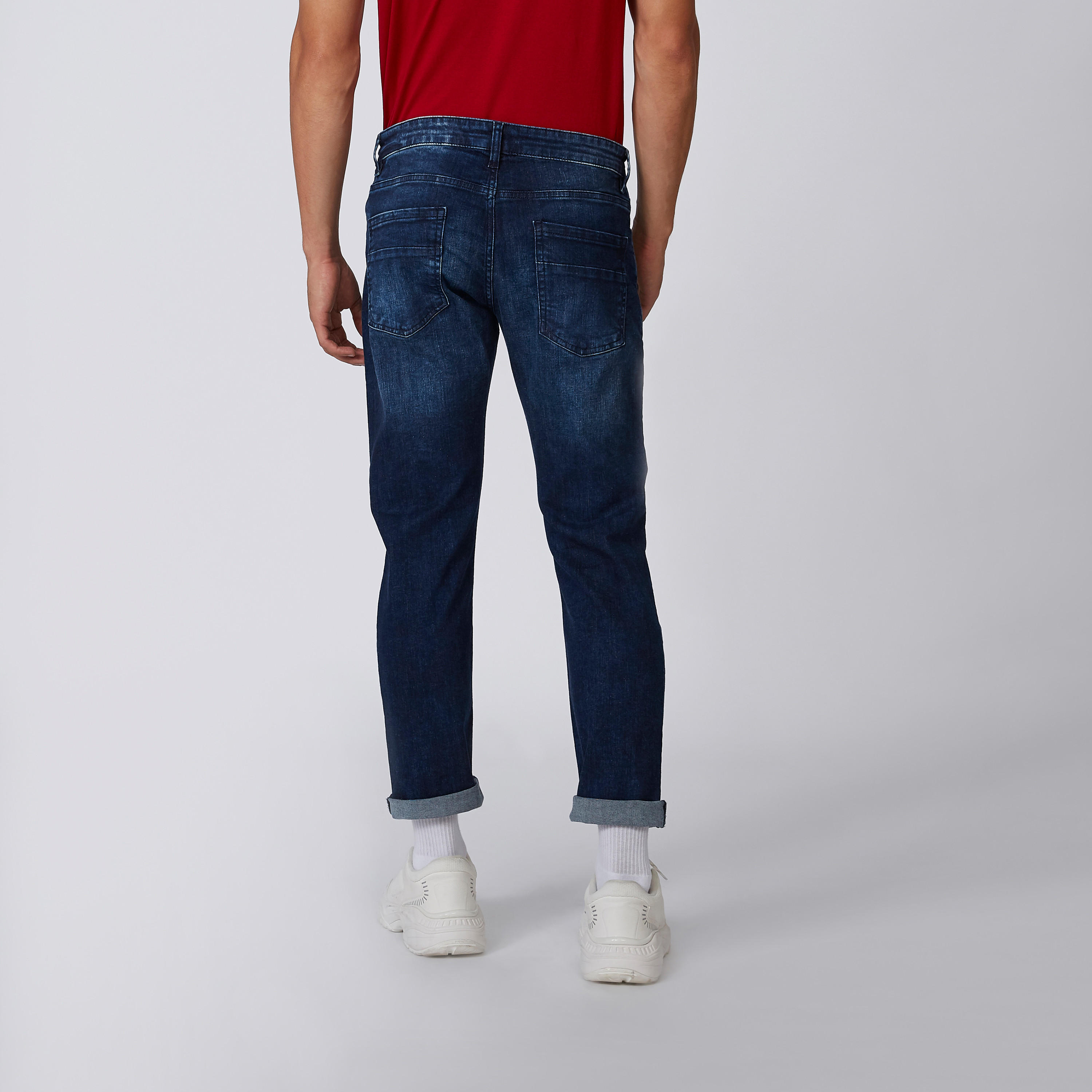 Sustainable Slim Fit Full Length Mid Waist Jeans with Belt Loops-men-clothing-bottoms-jeans-image-2