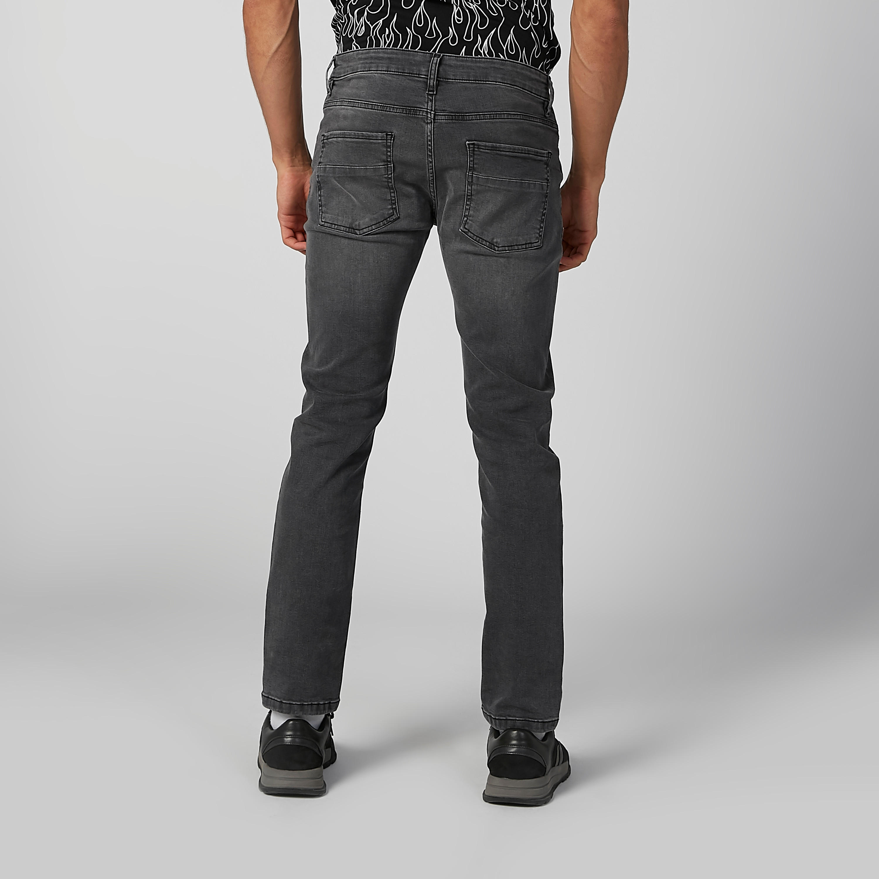 بنطلون جينز مستدام سليم بخصر متوسط الارتفاع وحلقات للحزام-men-clothing-bottoms-jeans-image-4