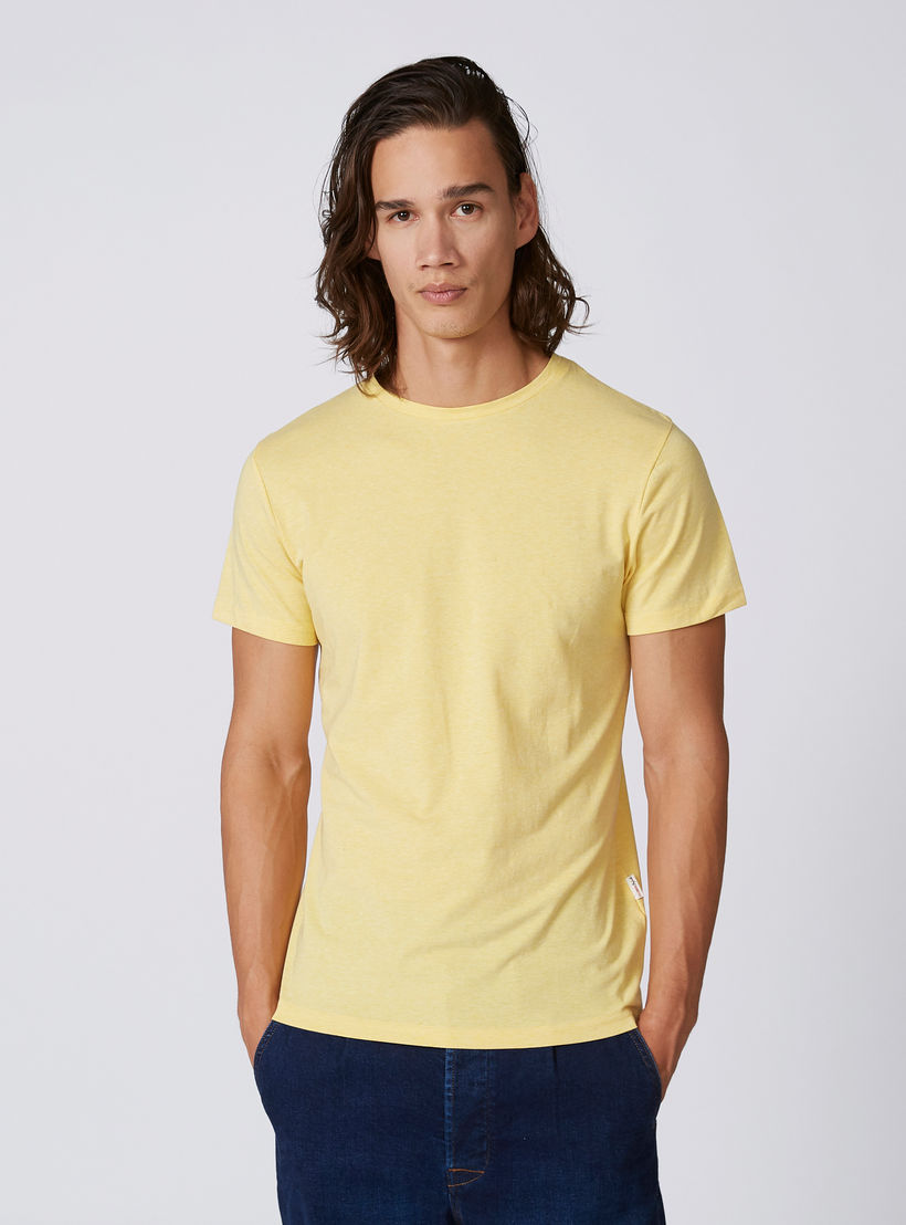 تيشيرت سادة بياقة مستديرة وأكمام قصيرة من لي كوبر-men-clothing-tshirtsandpolos-tshirts-image-4