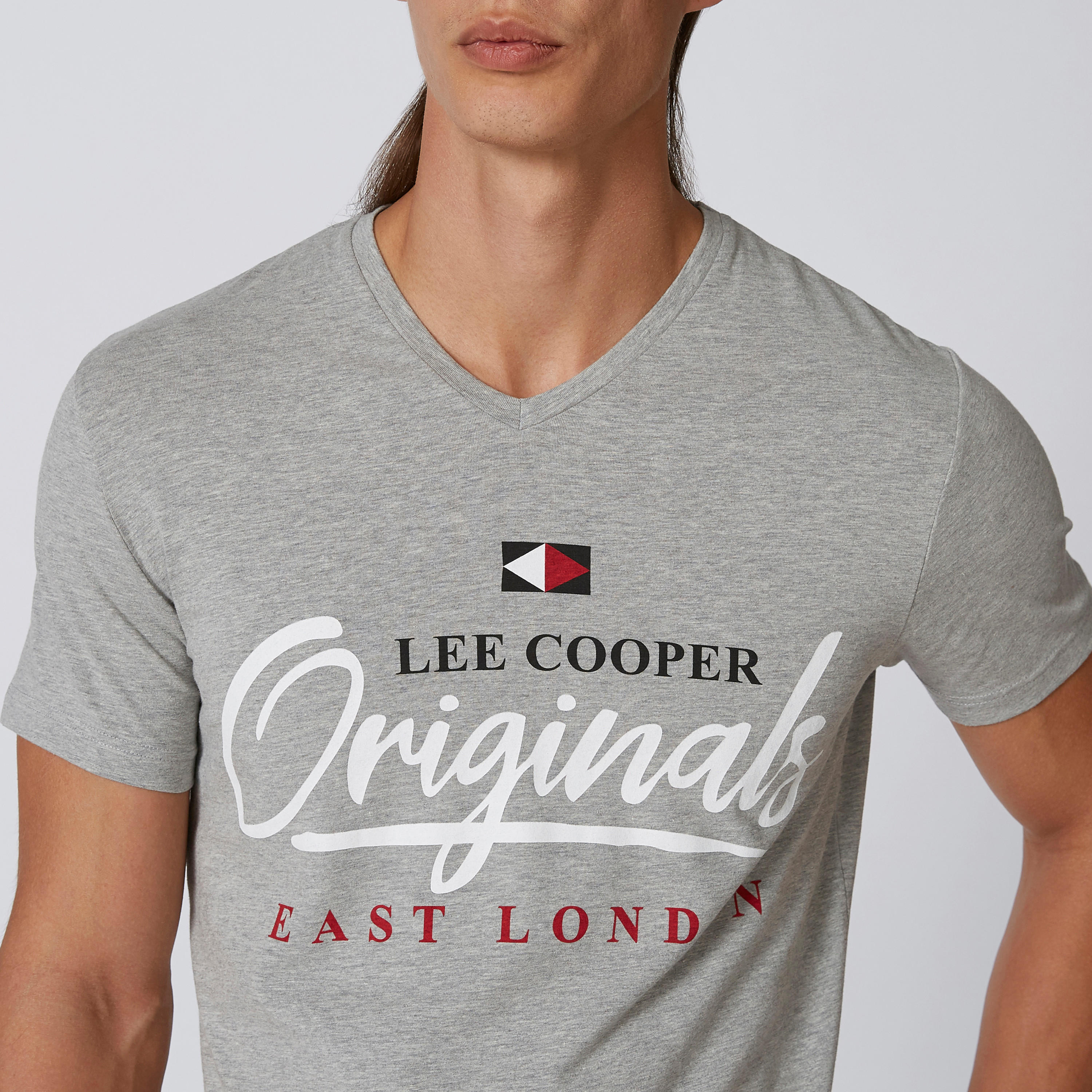 Lee Cooper Printed T-shirt with V-neck and Short Sleeves-men-clothing-tshirtsandpolos-tshirts-image-5