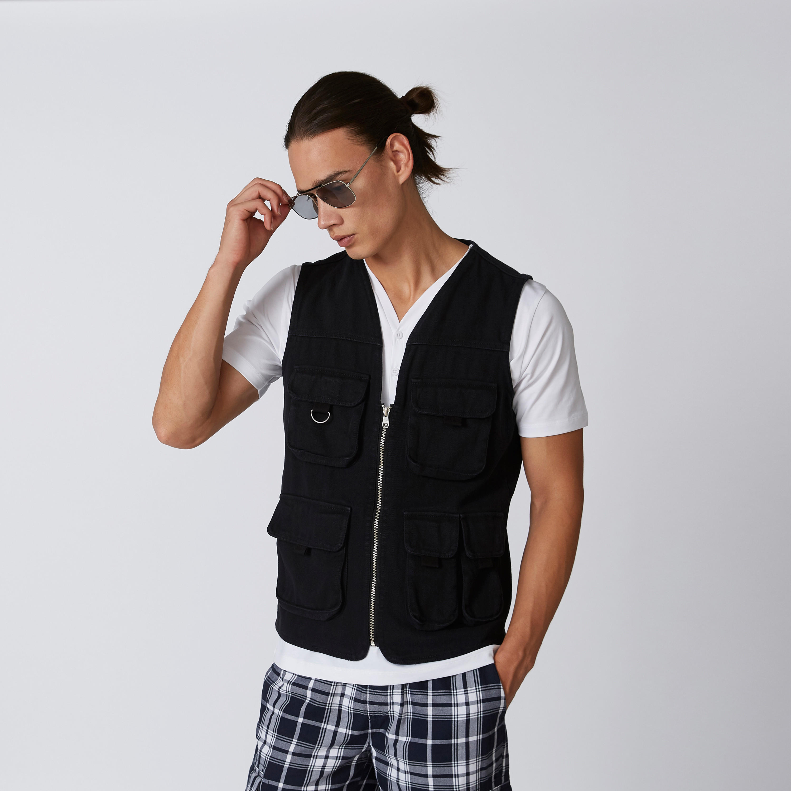 جيليه مستدام سادة بسحّاب إغلاق وجيوب-men-clothing-jacketsandblazers-jackets-image-4