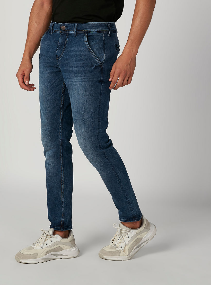 بنطلون جينز مستدام سكيني سادة بخصر متوسط الارتفاع -men-clothing-bottoms-jeans-image-4