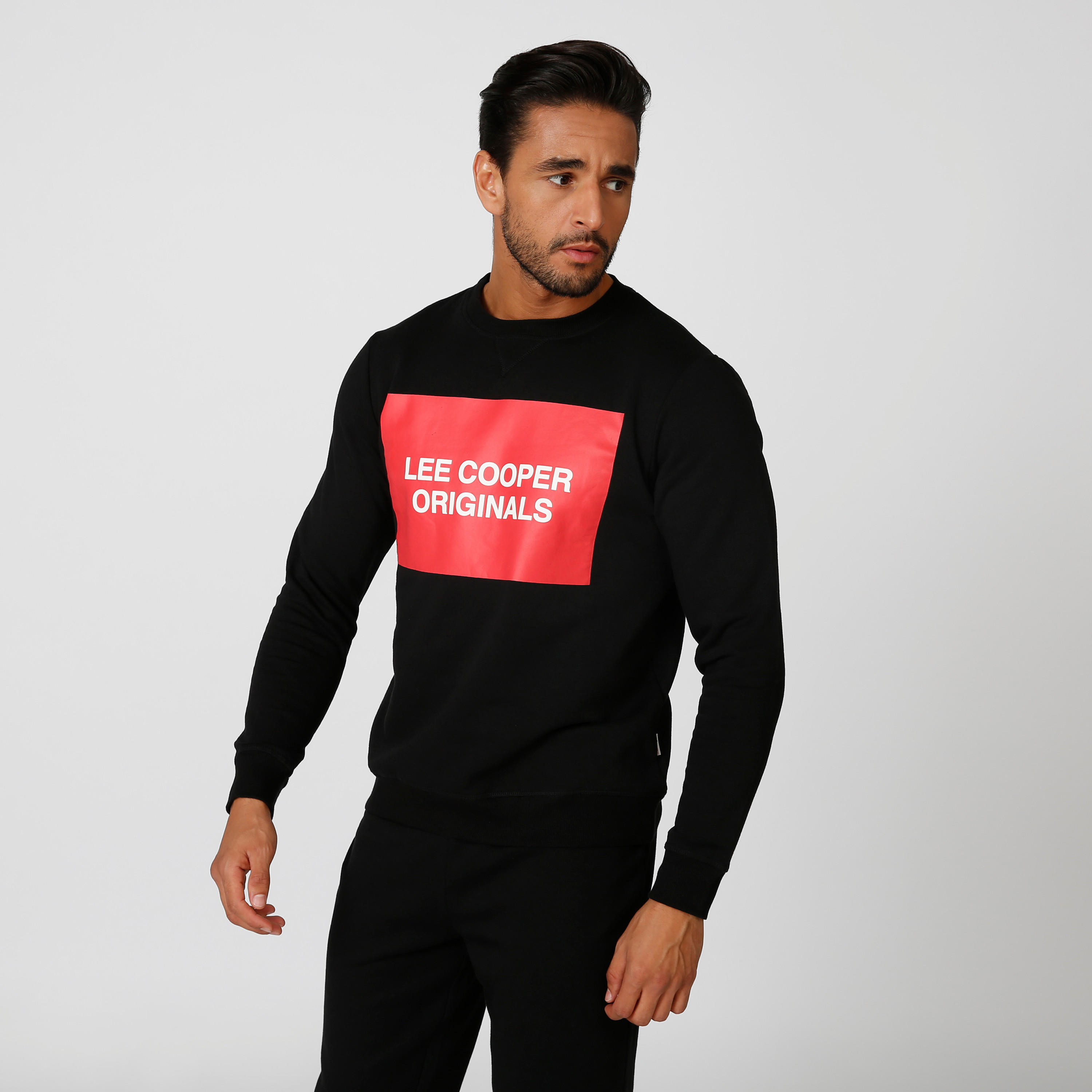 Sustainable Printed Sweat Shirt with Crew Neck and Long Sleeves-men-winterwear-hoodiesandsweatshirts-image-1