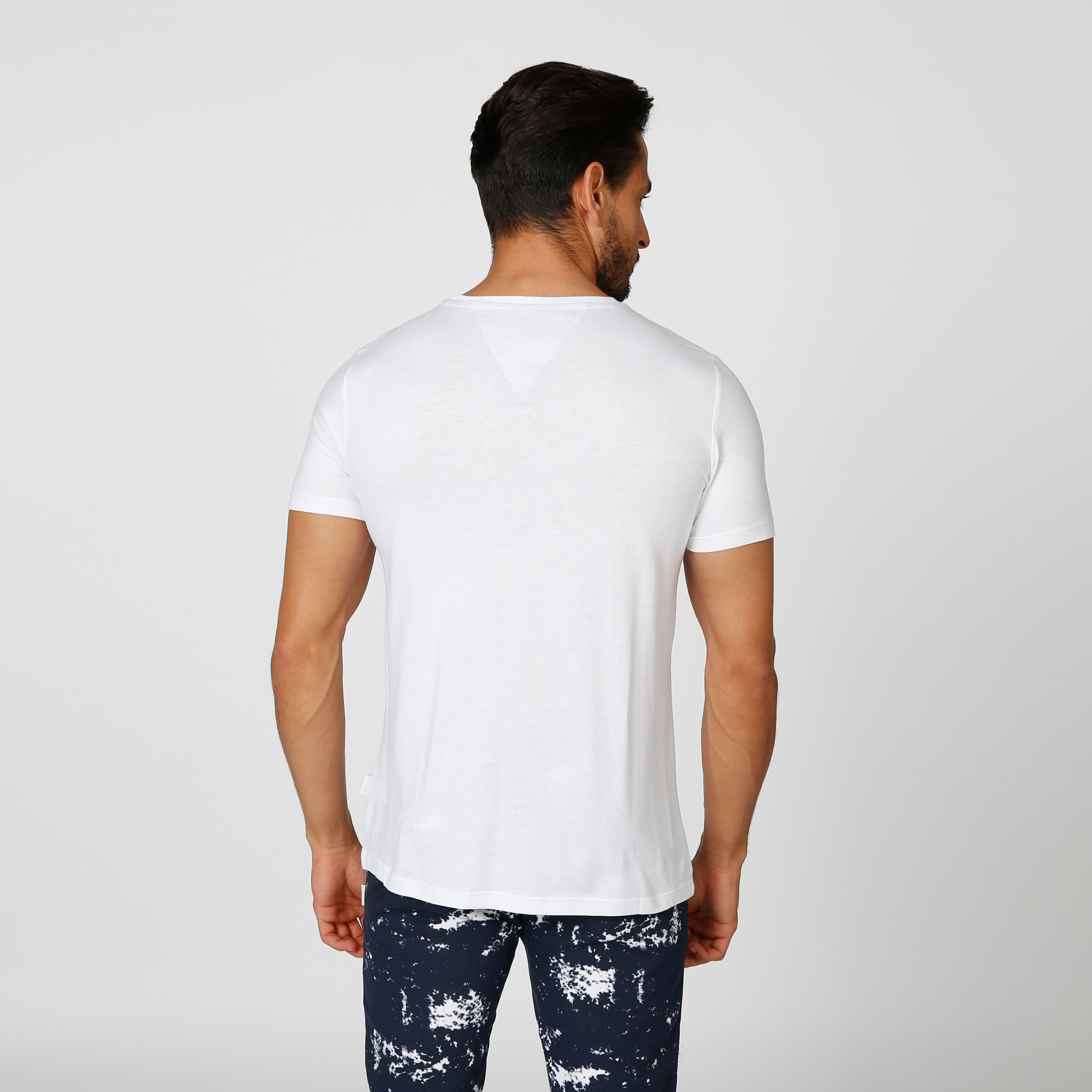 Printed T-shirt with Crew Neck and Short Sleeves-men-clothing-tshirtsandpolos-tshirts-image-4