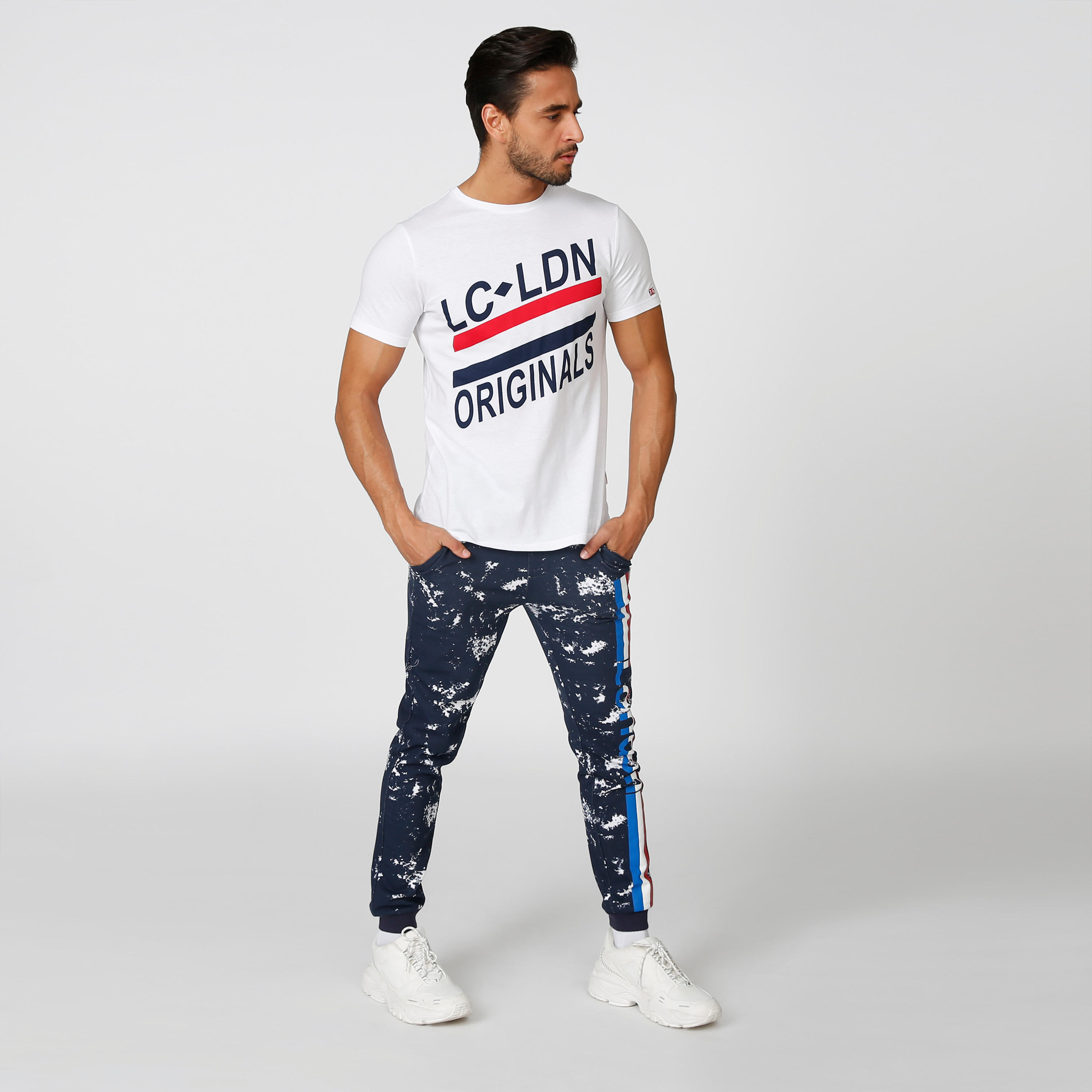 Printed T-shirt with Crew Neck and Short Sleeves-men-clothing-tshirtsandpolos-tshirts-image-2