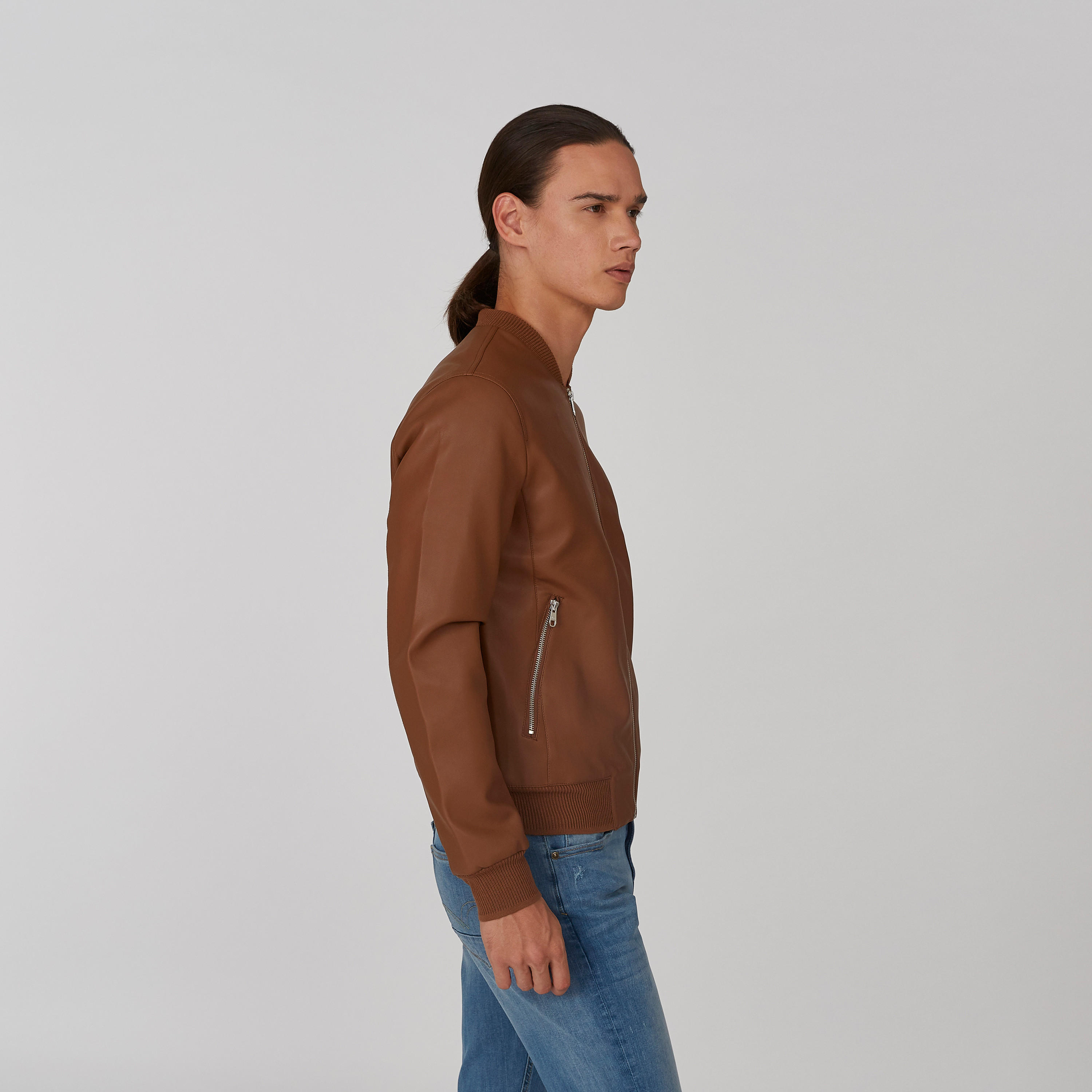 Sustainable Plain Biker Jacket with Pockets Detail-men-clothing-jacketsandblazers-jackets-image-5