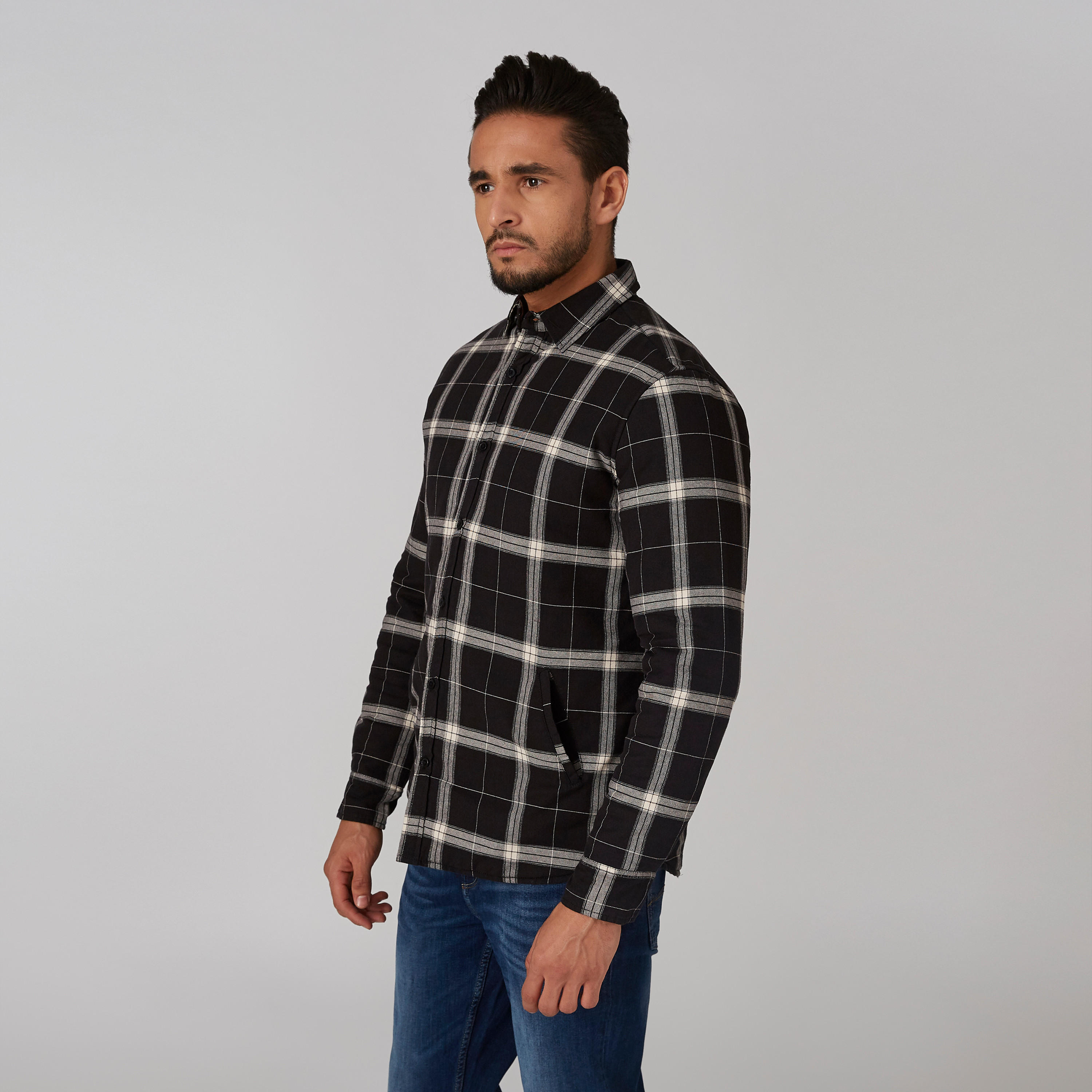 قميص مستدام كاروهات بأكمام طويلة وجيوب -men-clothing-jacketsandblazers-jackets-image-3