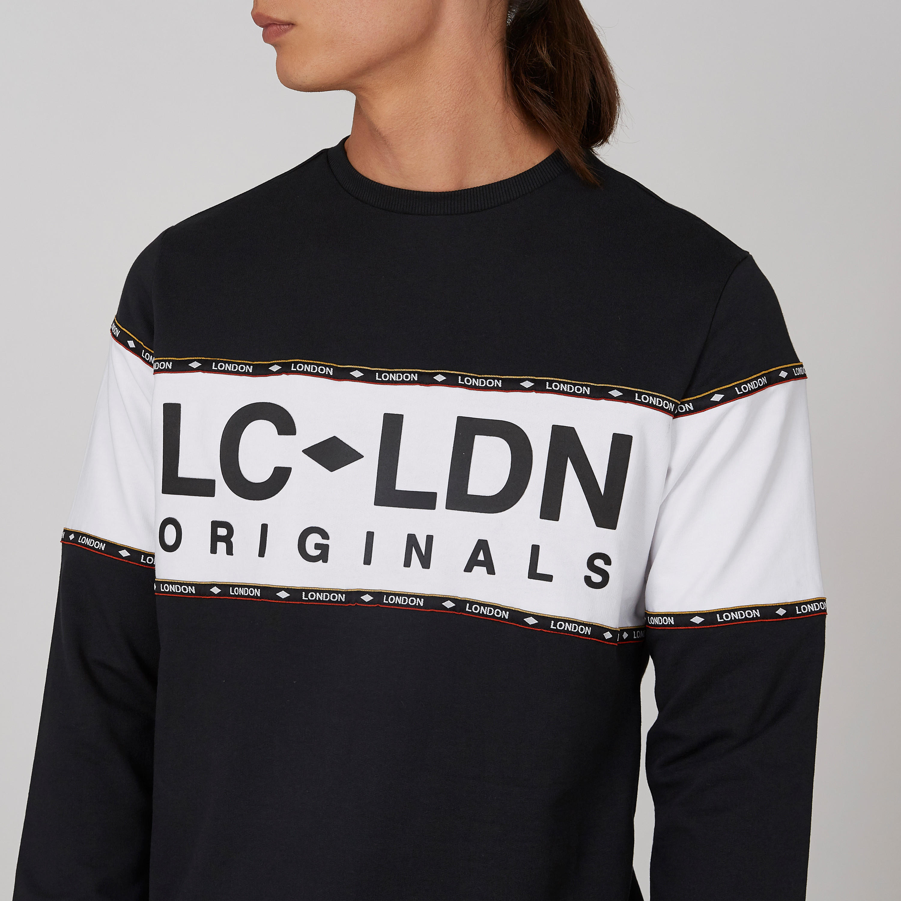 Lee Cooper Printed Sweatshirt with Crew Neck and Long Sleeves-men-winterwear-hoodiesandsweatshirts-image-4
