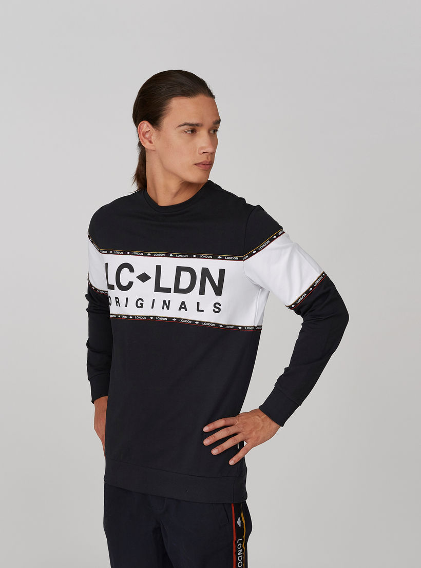 Lee Cooper Printed Sweatshirt with Crew Neck and Long Sleeves-men-winterwear-hoodiesandsweatshirts-image-5