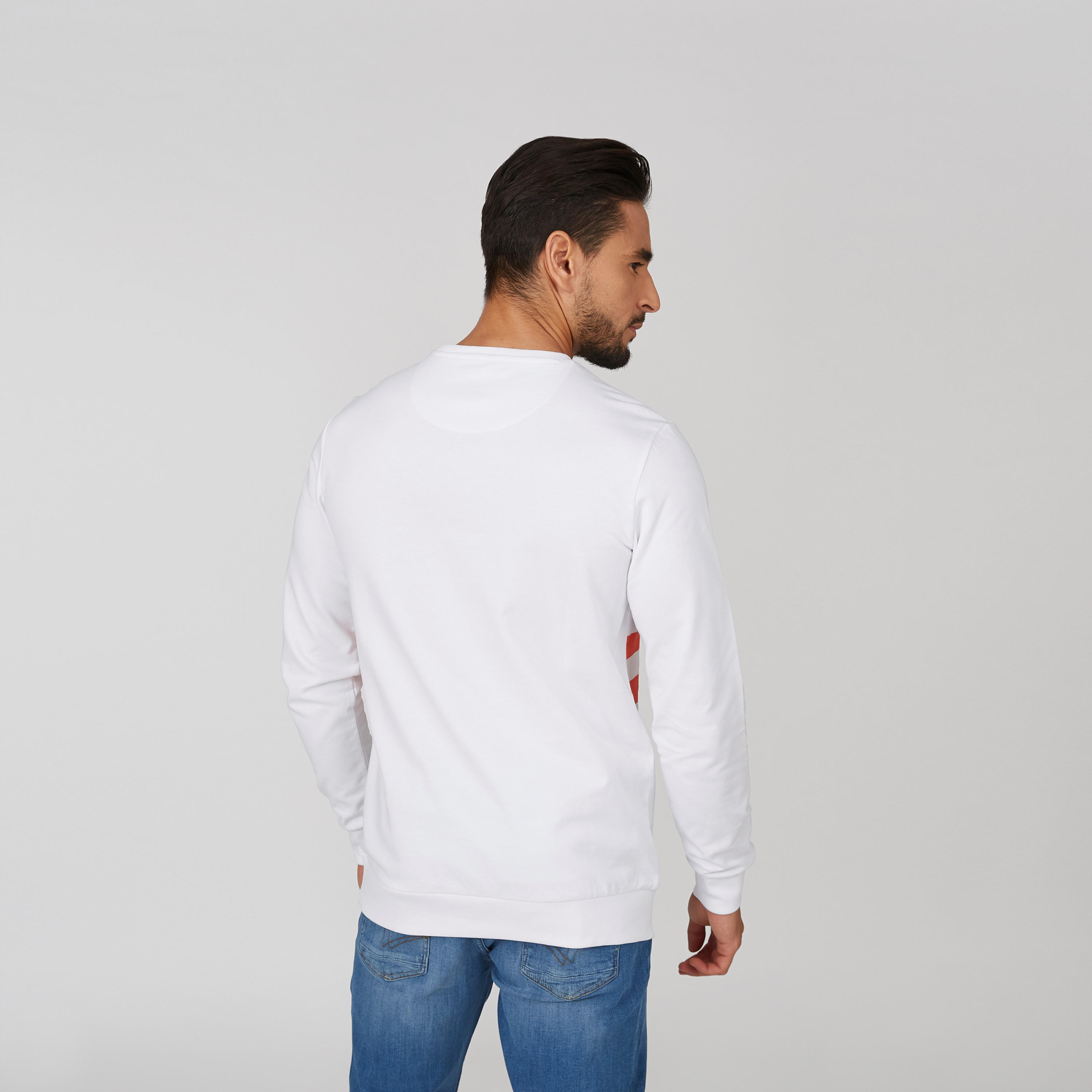 Printed Sweatshirt with Crew Neck and Long Sleeves-men-winterwear-hoodiesandsweatshirts-image-2
