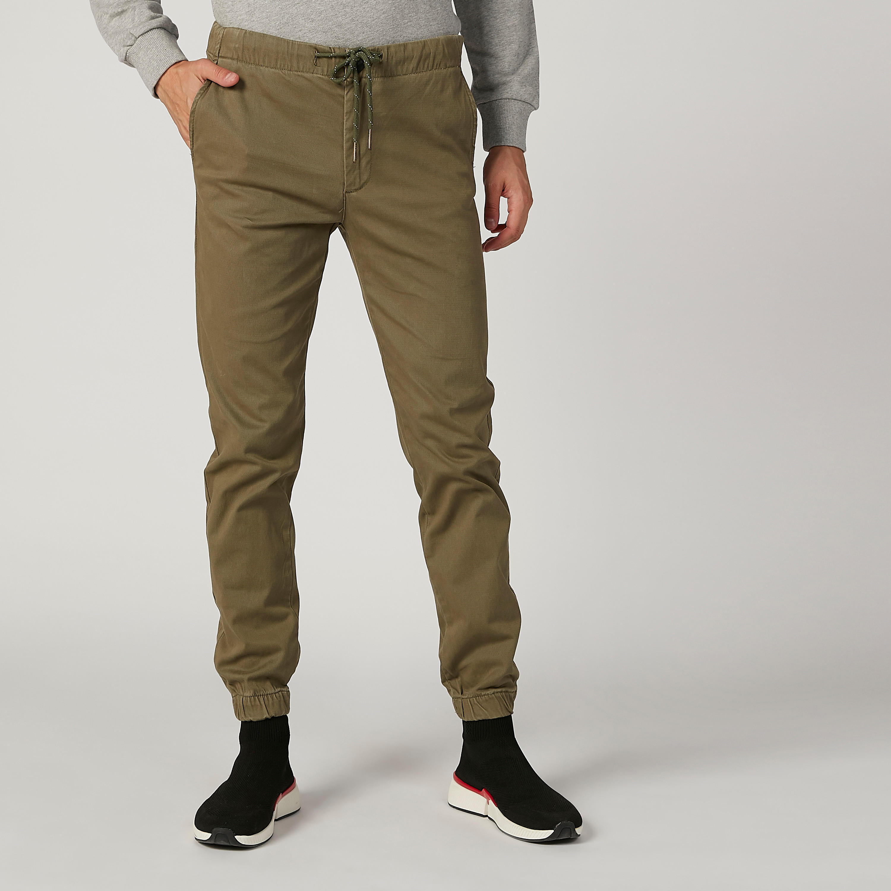 بنطلون رياضي مستدام سادة بأطراف ضيقة وجيوب -women-clothing-bottoms-joggers-image-1
