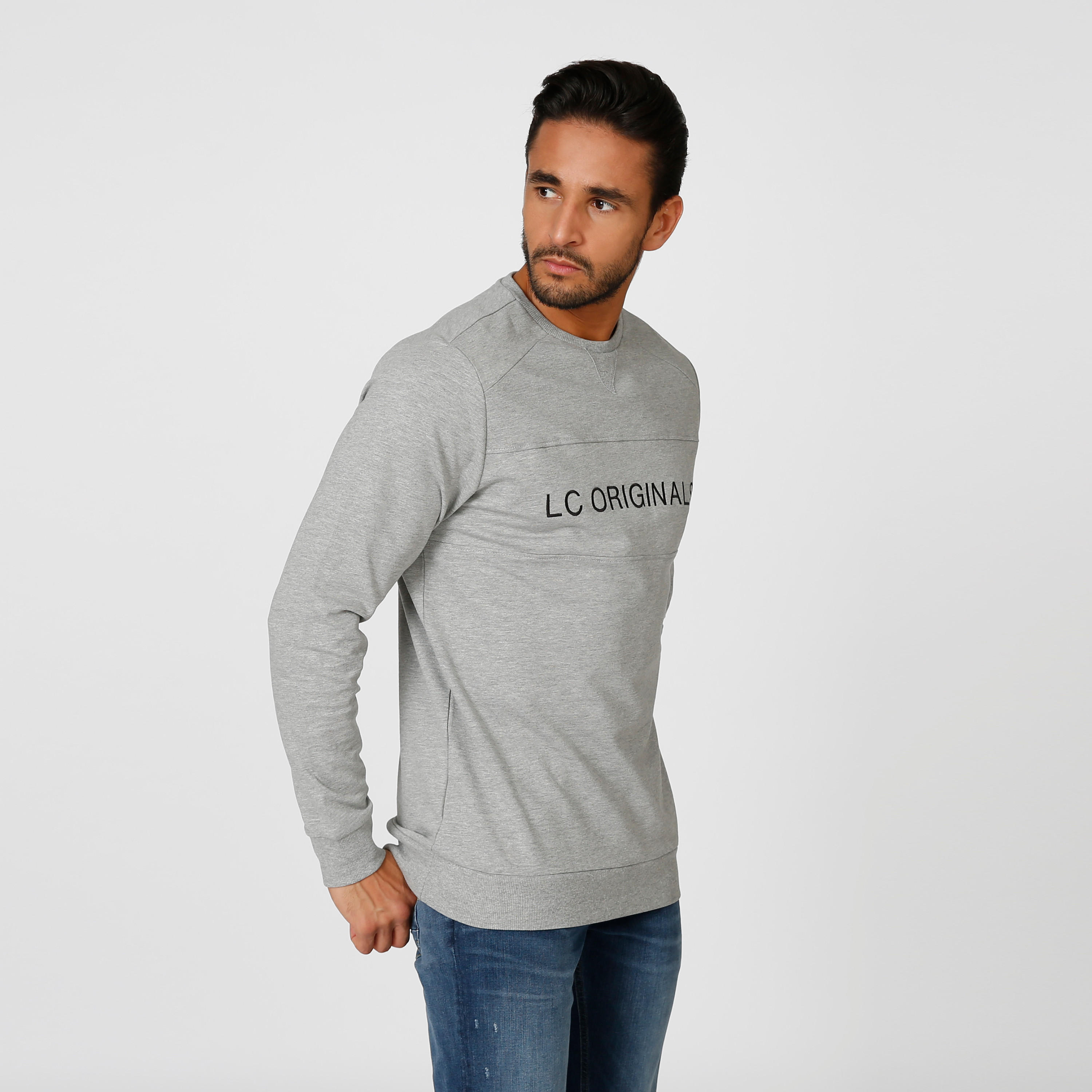 سويت شيرت مستدام بياقة مستديرة وأكمام طويلة وطبعات-men-winterwear-hoodiesandsweatshirts-image-3