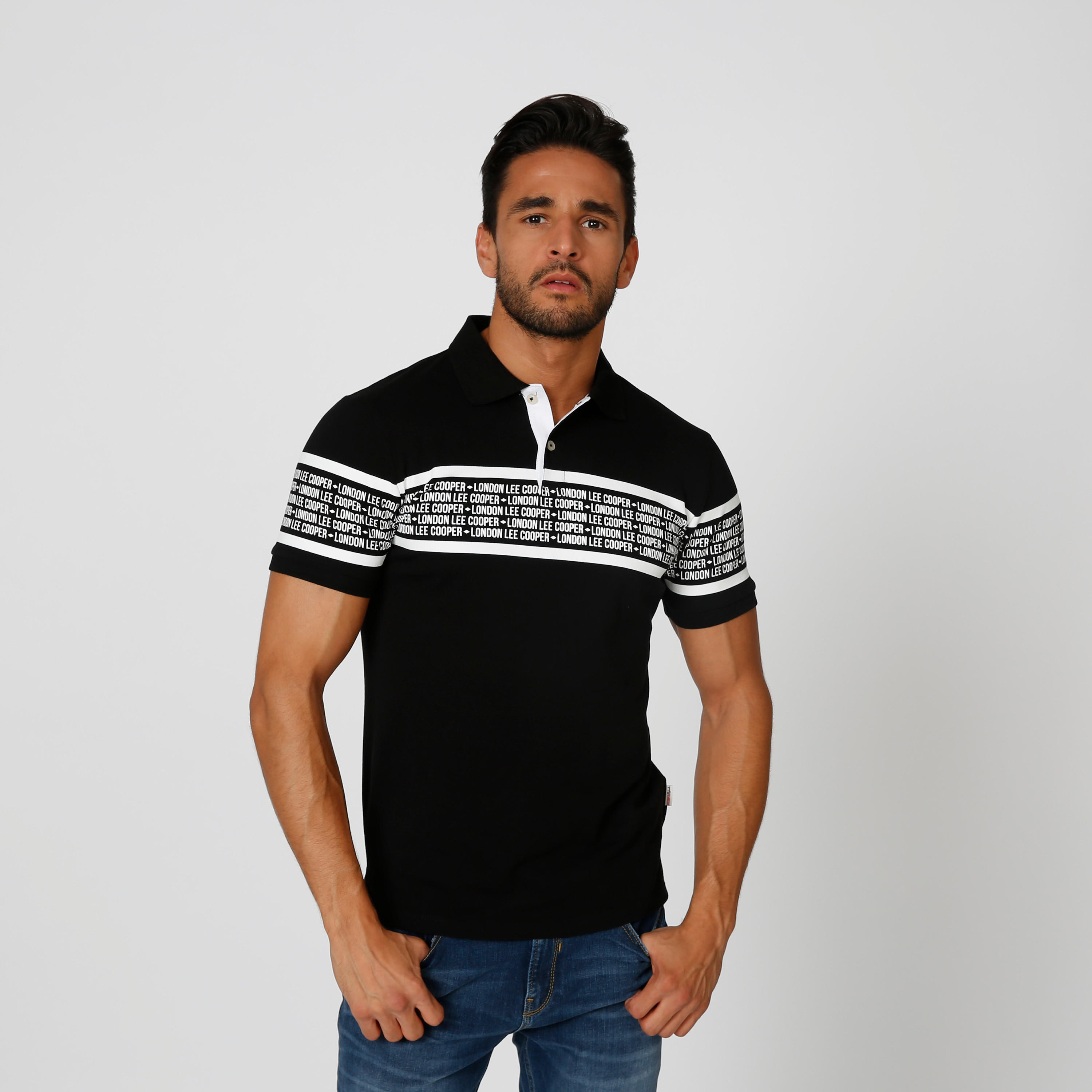 تيشيرت مستدام بولو بأكمام قصيرة وطبعات -men-clothing-tshirtsandpolos-polos-image-1