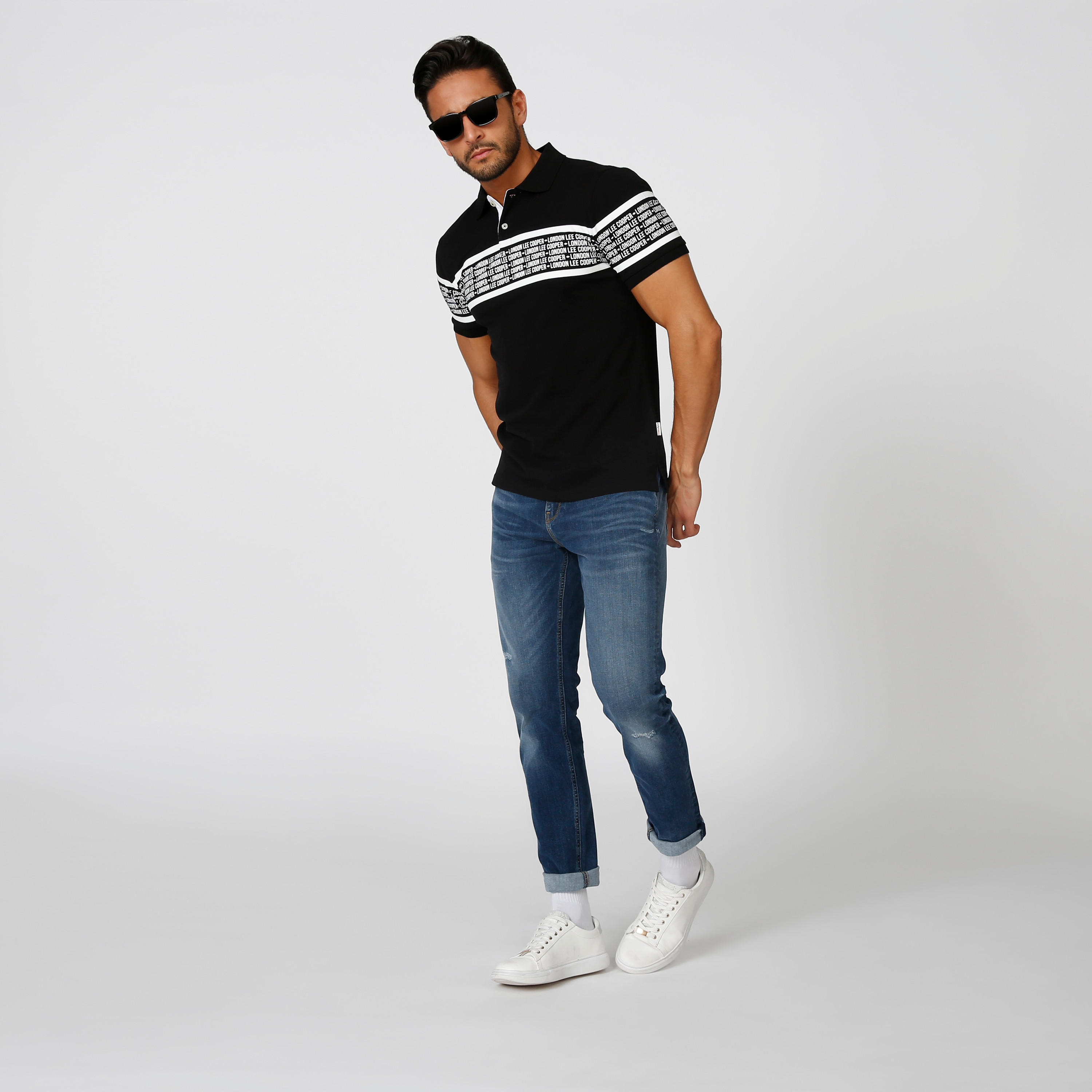 تيشيرت مستدام بولو بأكمام قصيرة وطبعات -men-clothing-tshirtsandpolos-polos-image-2
