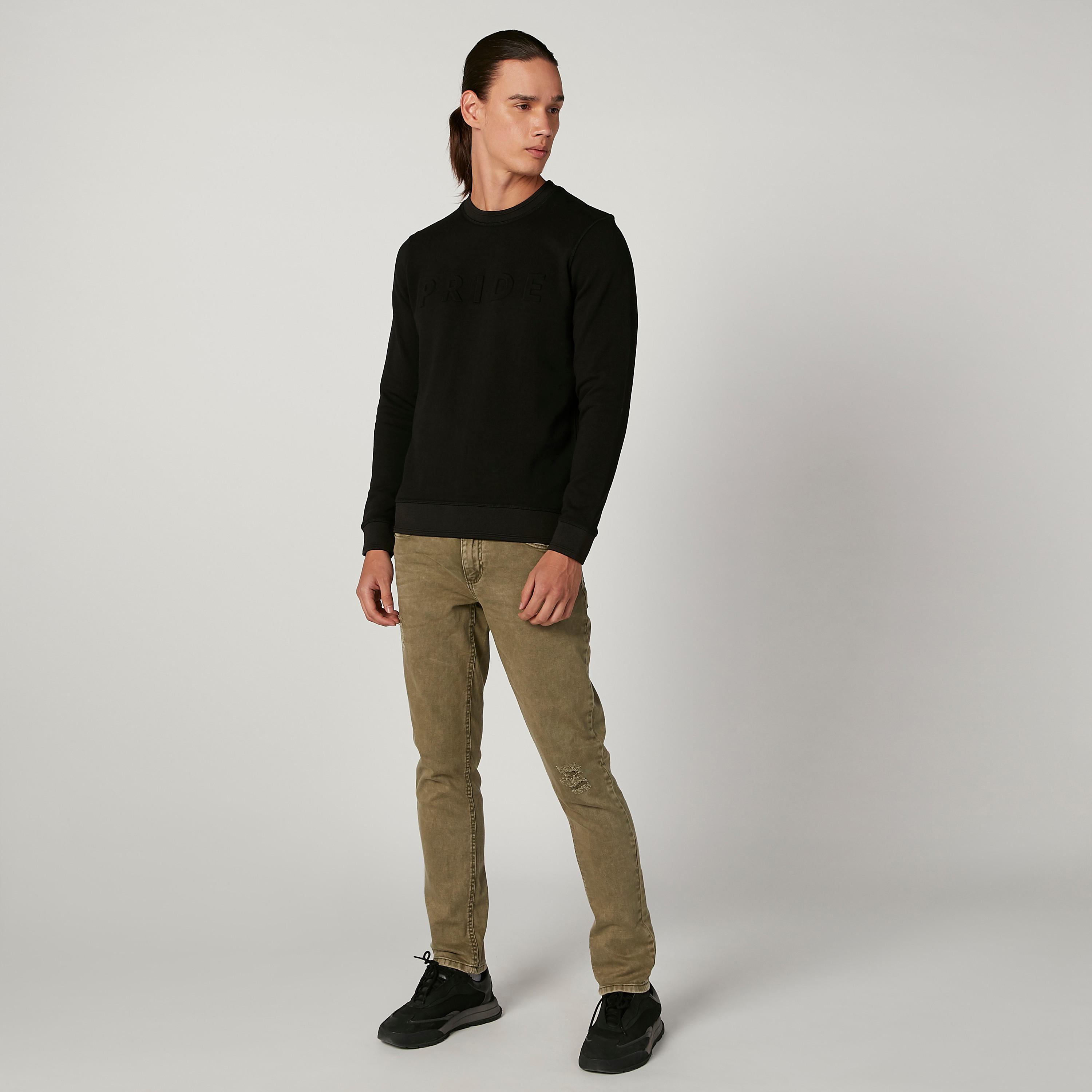 بنطلون جينز سكيني ممزق بخصر متوسط الارتفاع وجيوب من لي كوبر-men-clothing-bottoms-jeans-image-2