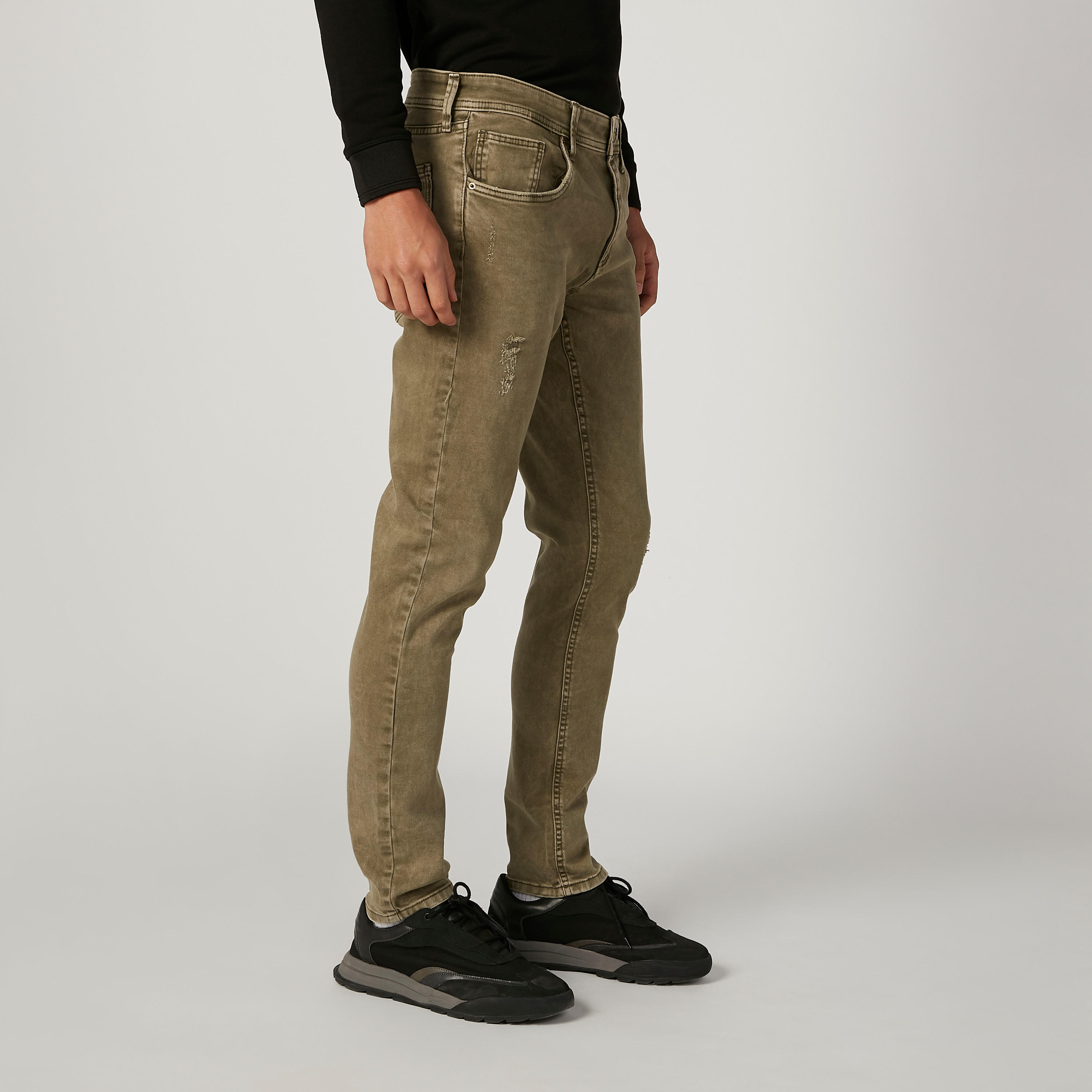 بنطلون جينز سكيني ممزق بخصر متوسط الارتفاع وجيوب من لي كوبر-men-clothing-bottoms-jeans-image-5