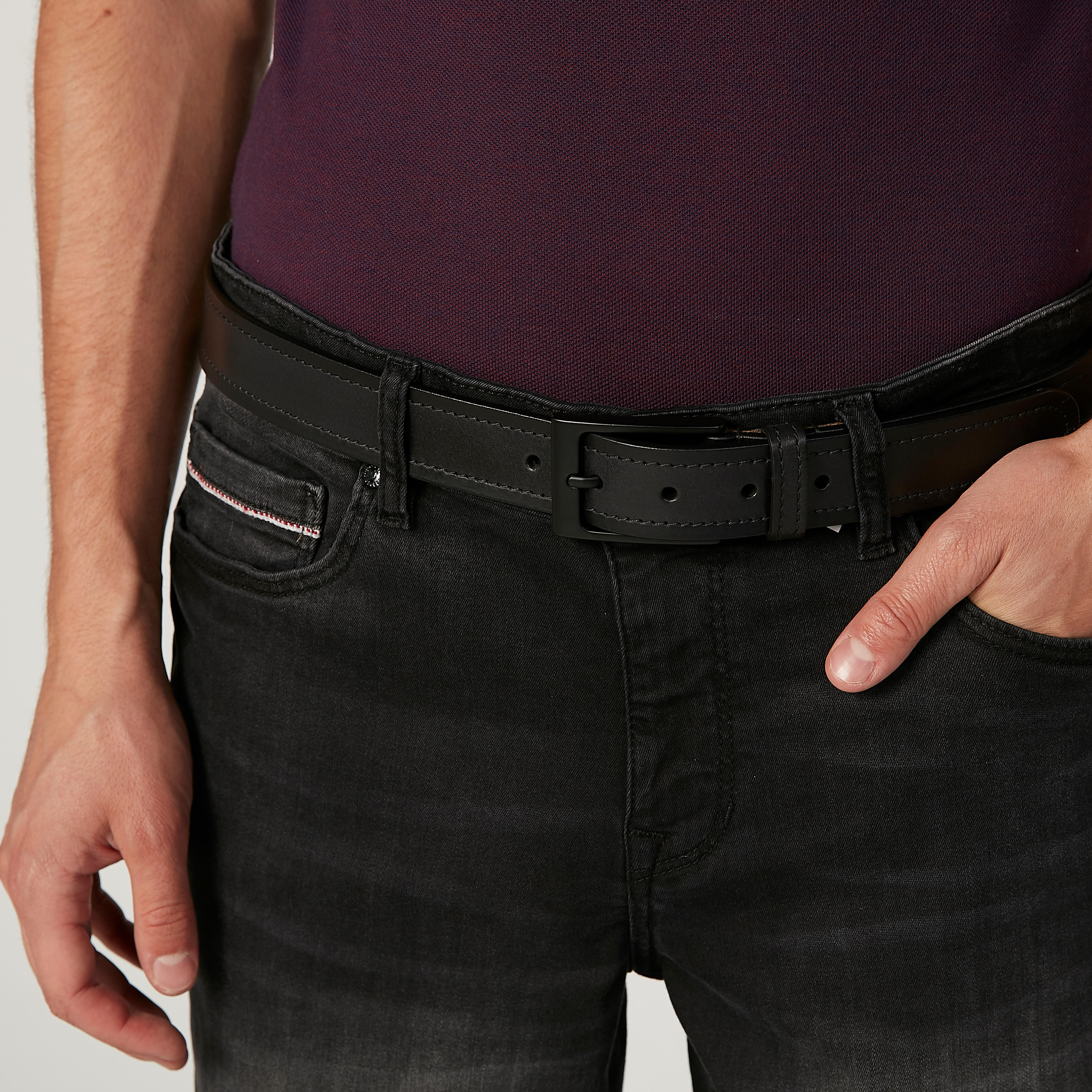 حزام بدرزات وإبزيم بدبوس-men-beltsandwallets-belts-image-2