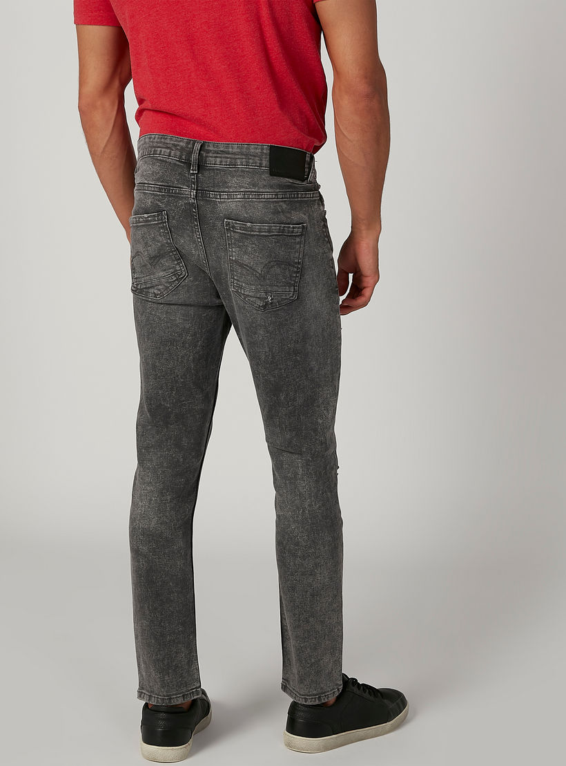 بنطلون جينز مستدام سكيني ممزّق بخصر متوسط الارتفاع وجيوب -men-clothing-bottoms-jeans-image-3