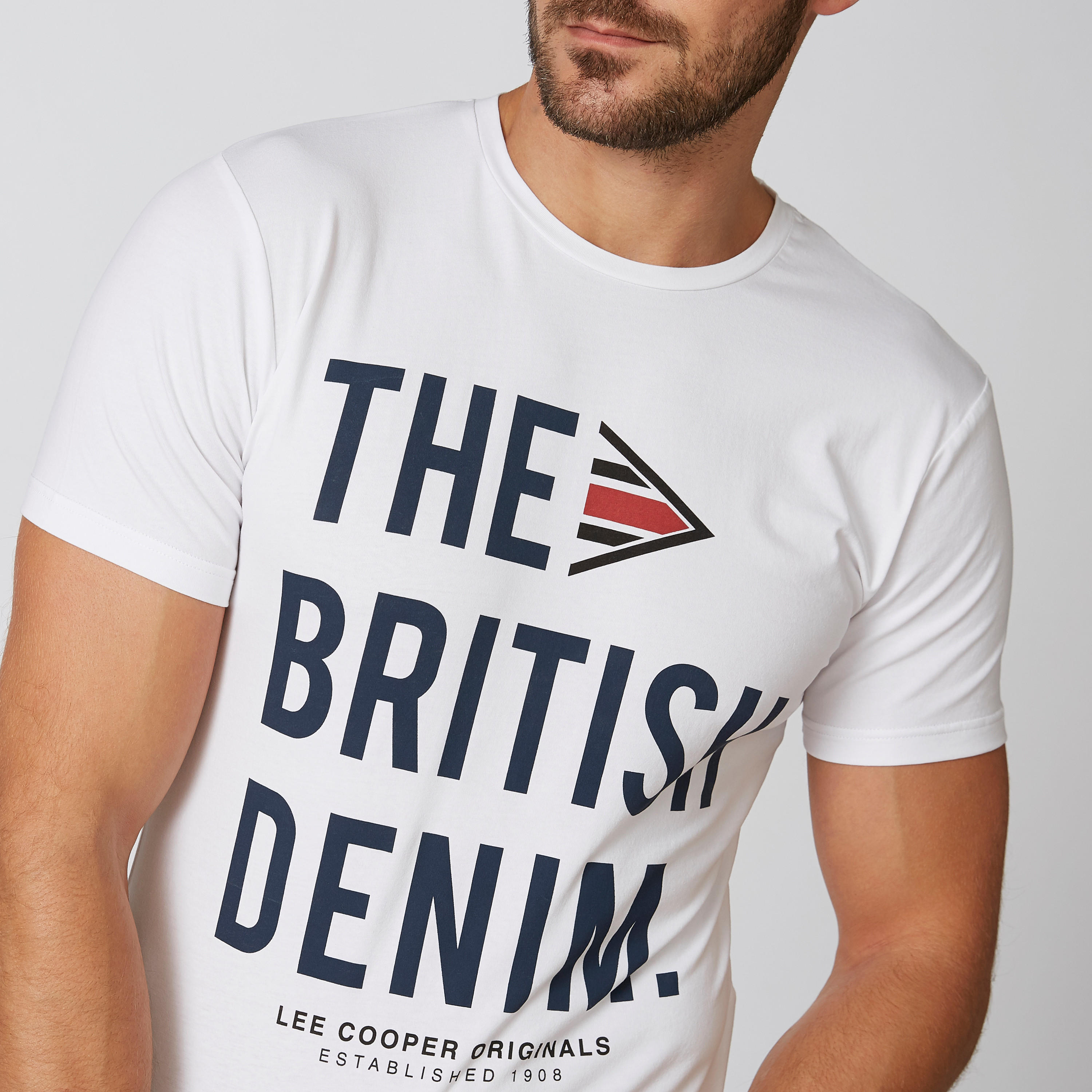 تيشيرت بياقة مستديرة وأكمام قصيرة وطبعات من لي كوبر-men-clothing-tshirtsandpolos-tshirts-image-5