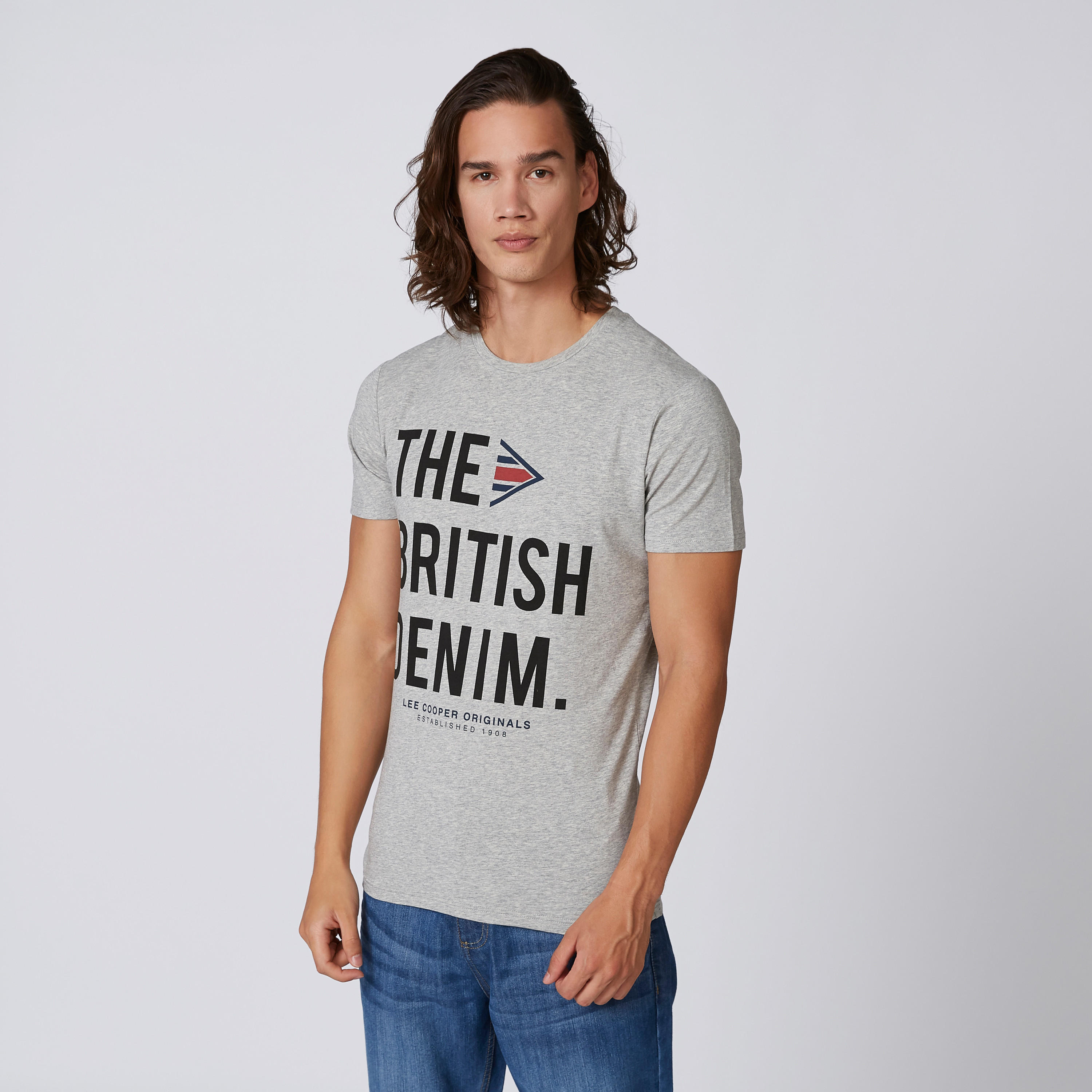 Lee Cooper Printed T-shirt with Round Neck and Short Sleeves-men-clothing-tshirtsandpolos-tshirts-image-1