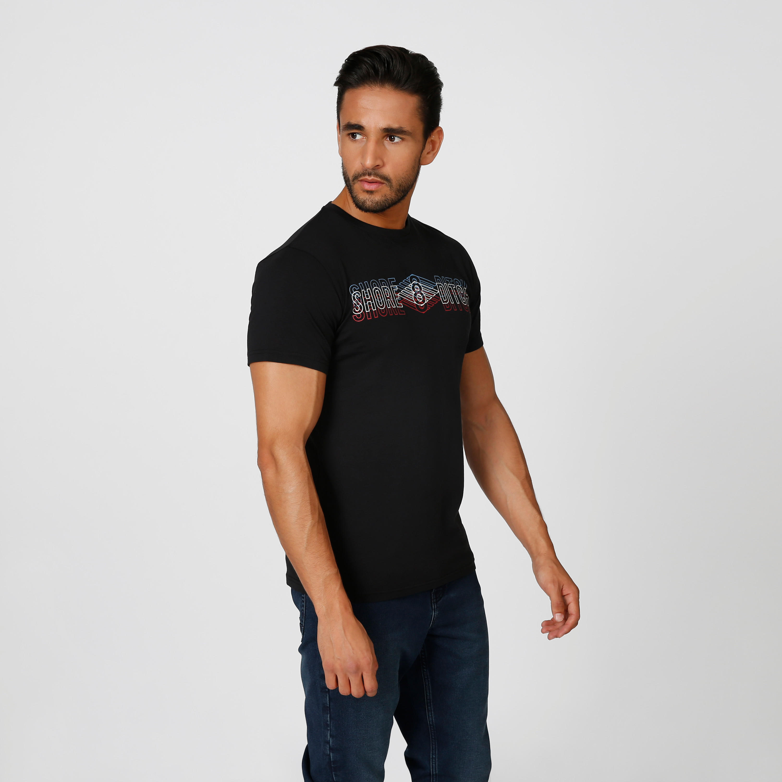 تيشيرت بياقة مستديرة وأكمام قصيرة وطبعات من لي كوبر-men-clothing-tshirtsandpolos-tshirts-image-3