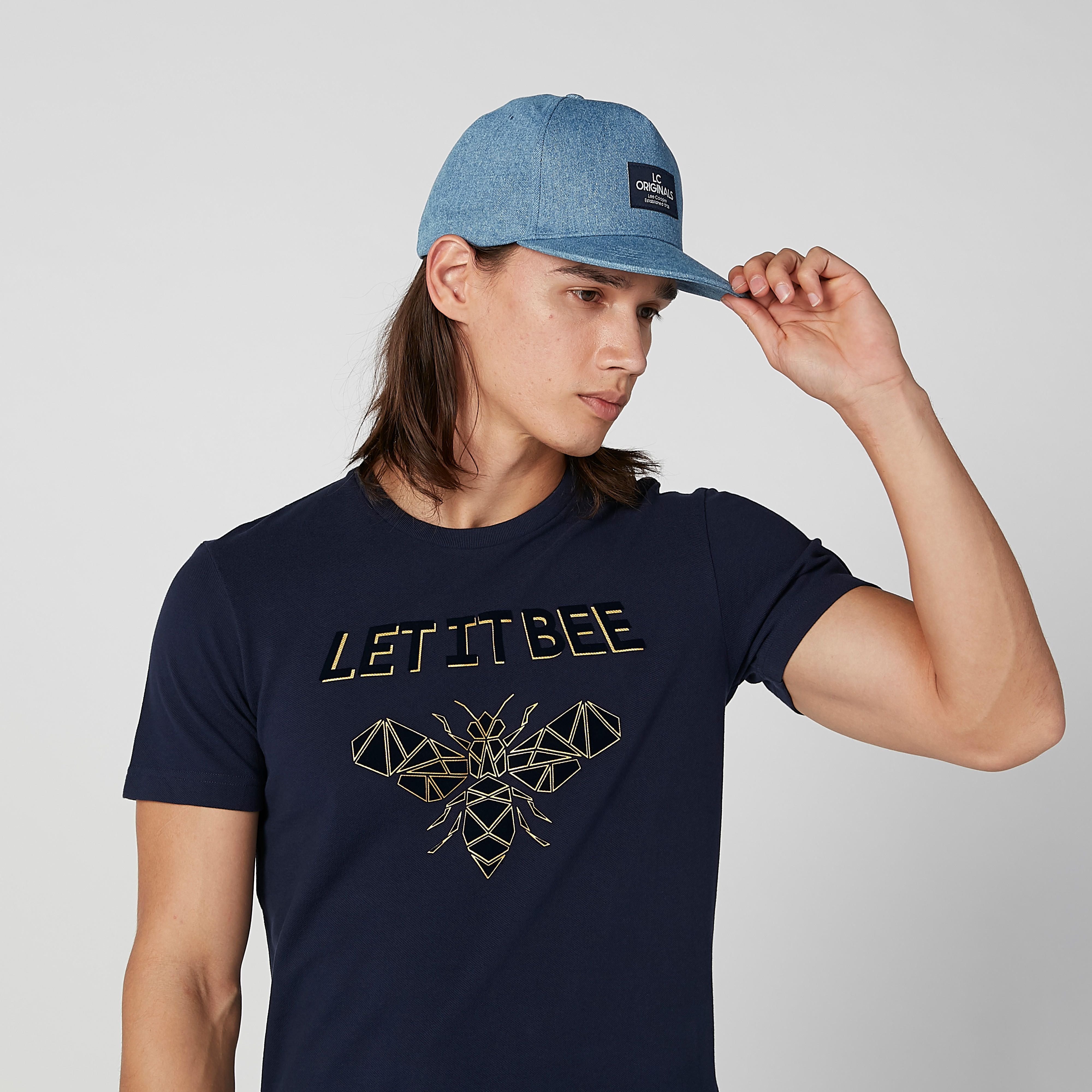 Lee Cooper Textured Cap with Snap Closure-women-clothingaccessories-capsandhats-image-2