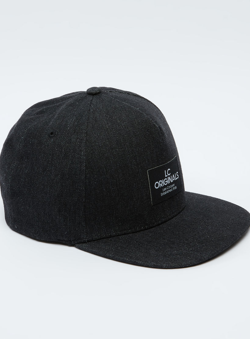 Lee Cooper Textured Cap with Snap Closure-men-caps-image-1