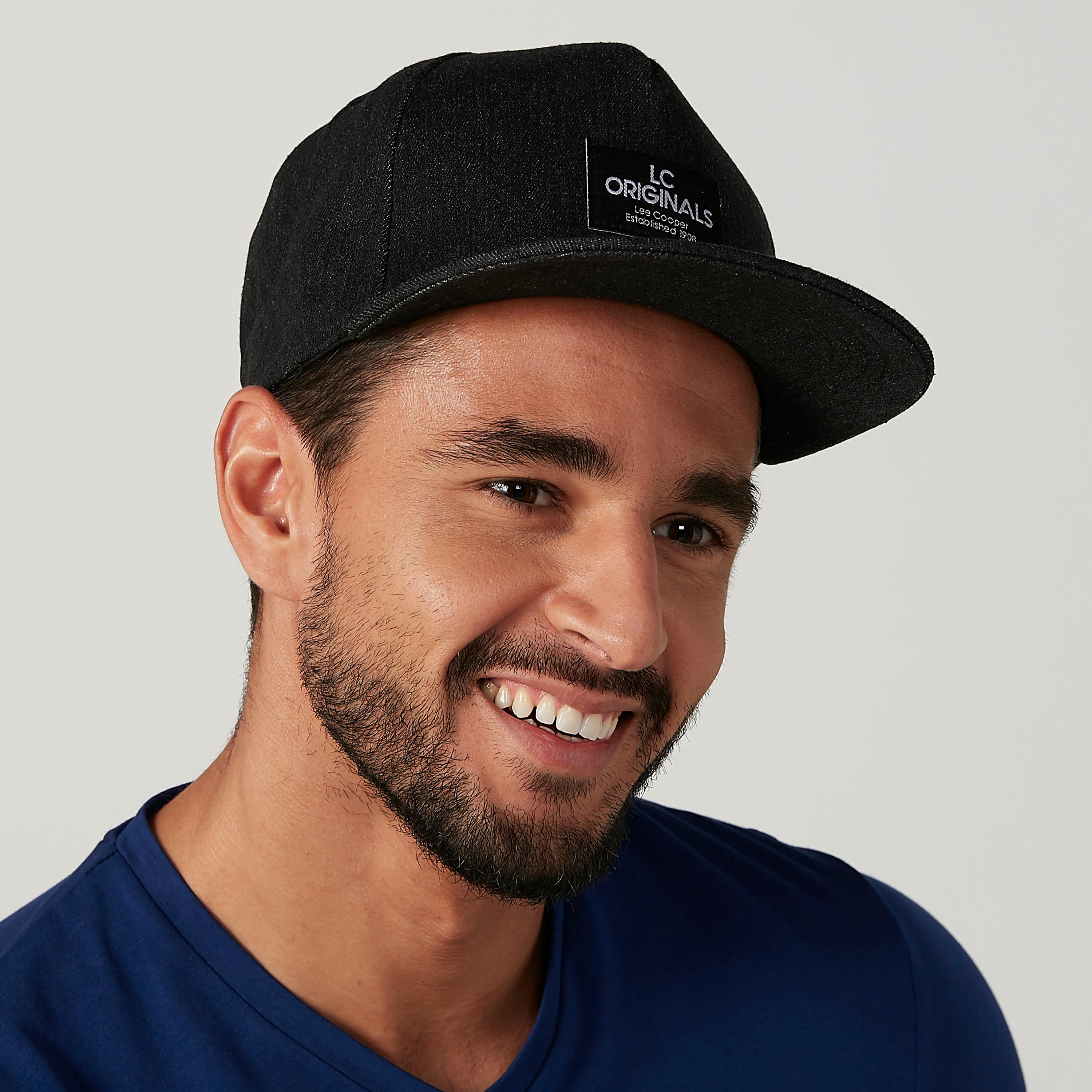 Lee Cooper Textured Cap with Snap Closure-men-caps-image-2