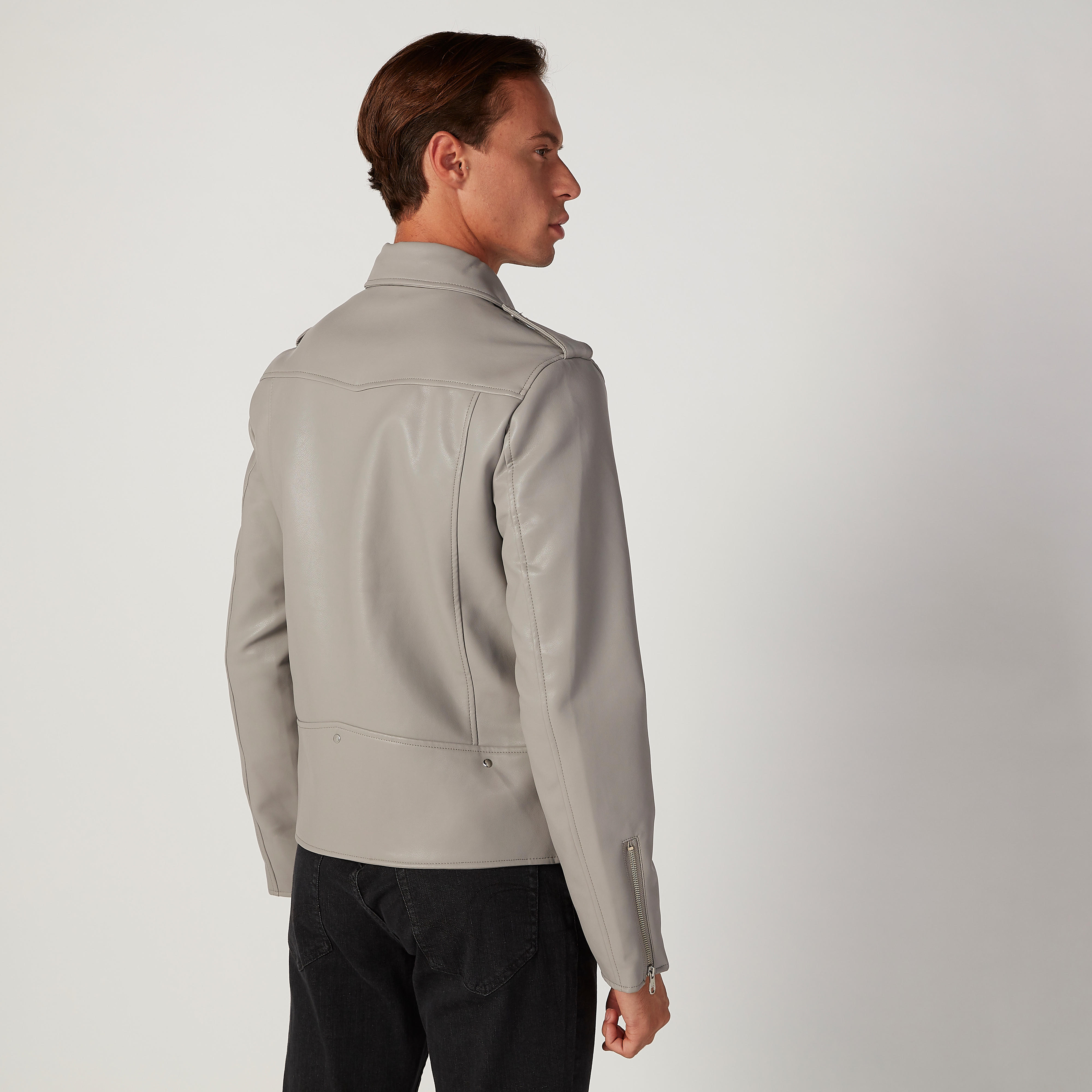 Sustainable Lee Cooper Biker Jacket with Long Sleeves-men-clothing-jacketsandblazers-jackets-image-4