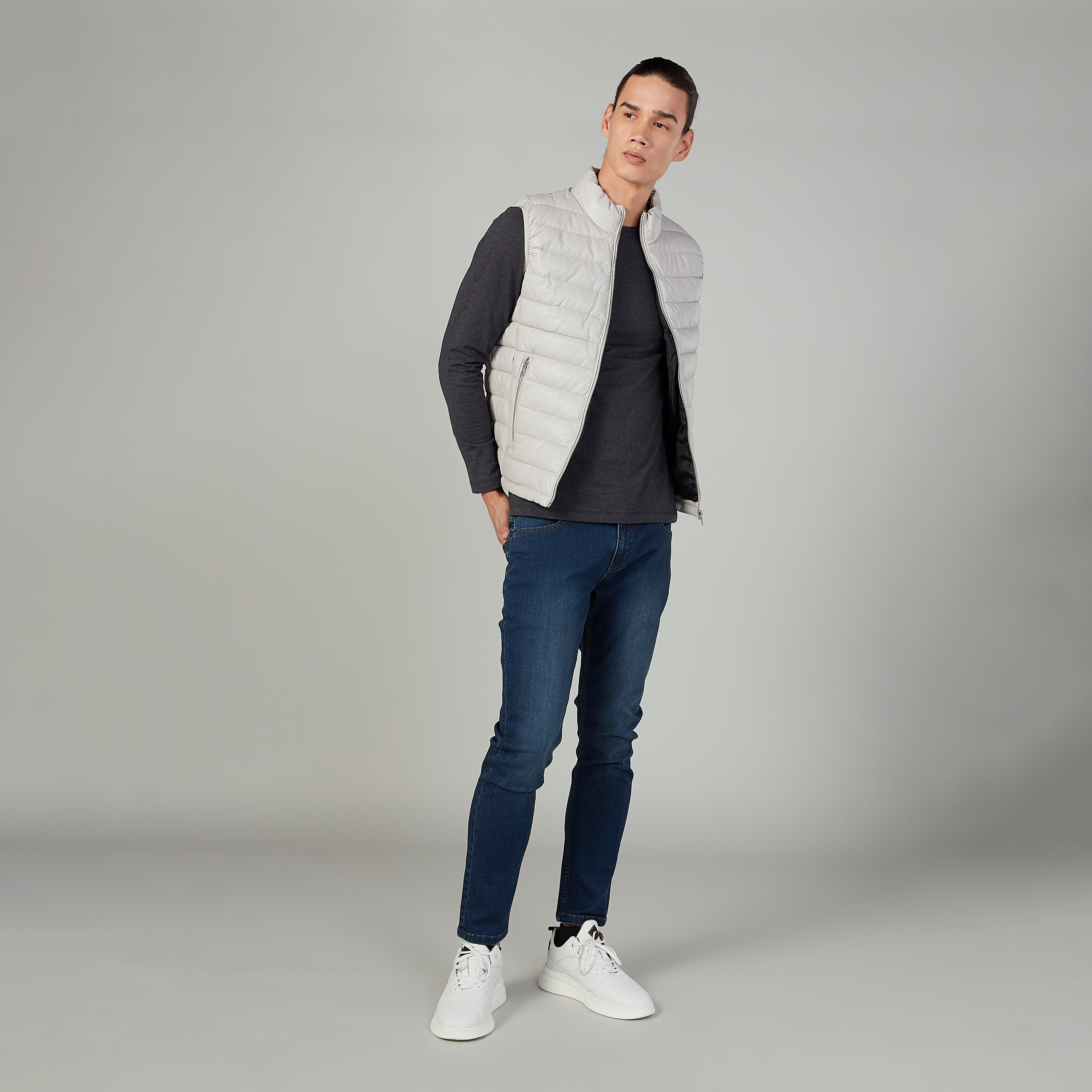 جاكيت جيليه بارز الملمس بسحاب إغلاق من لي كوبر-men-clothing-jacketsandblazers-jackets-image-2