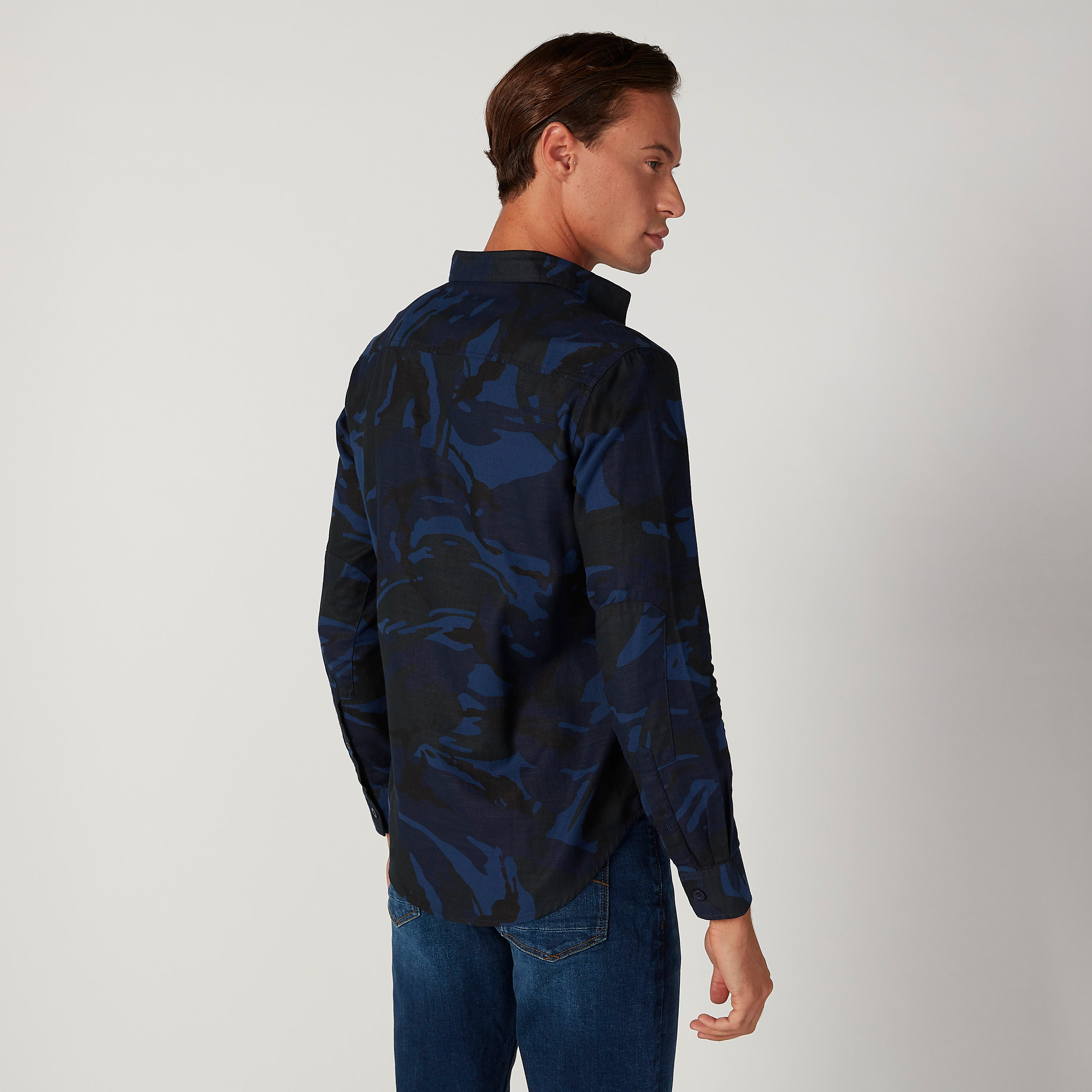 Lee Cooper Printed Shirt with Long Sleeves and Flap Pockets-men-clothing-shirts-image-4