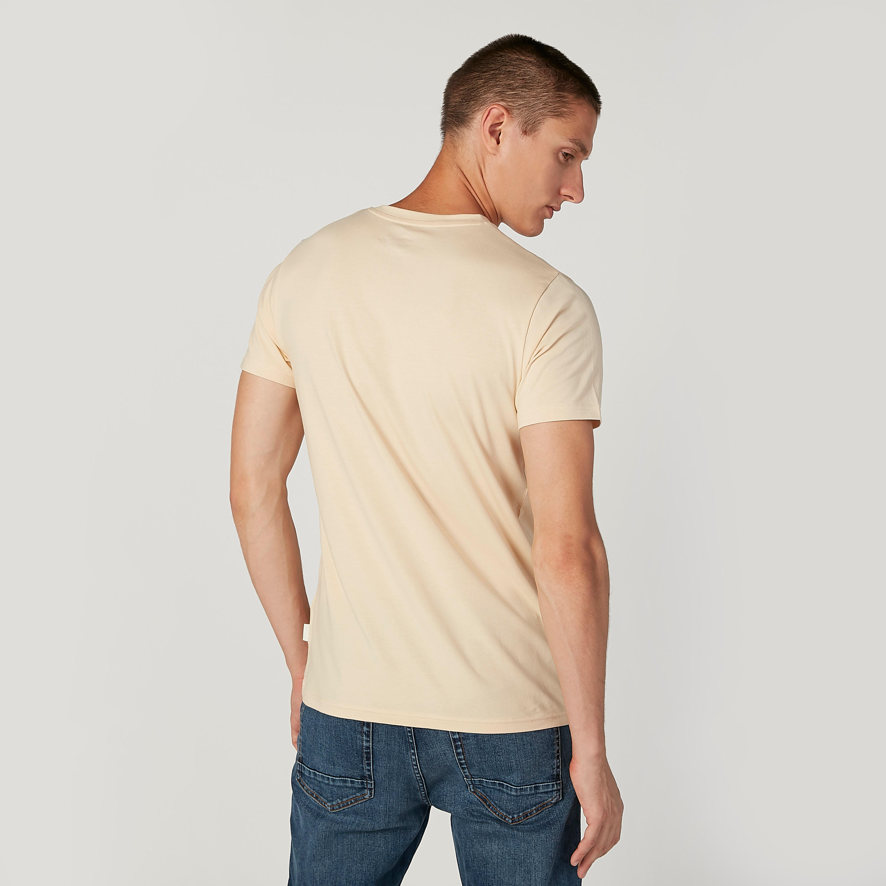 تيشيرت بياقة مستديرة وأكمام قصيرة من لي كوبر-men-clothing-tshirtsandpolos-tshirts-image-1