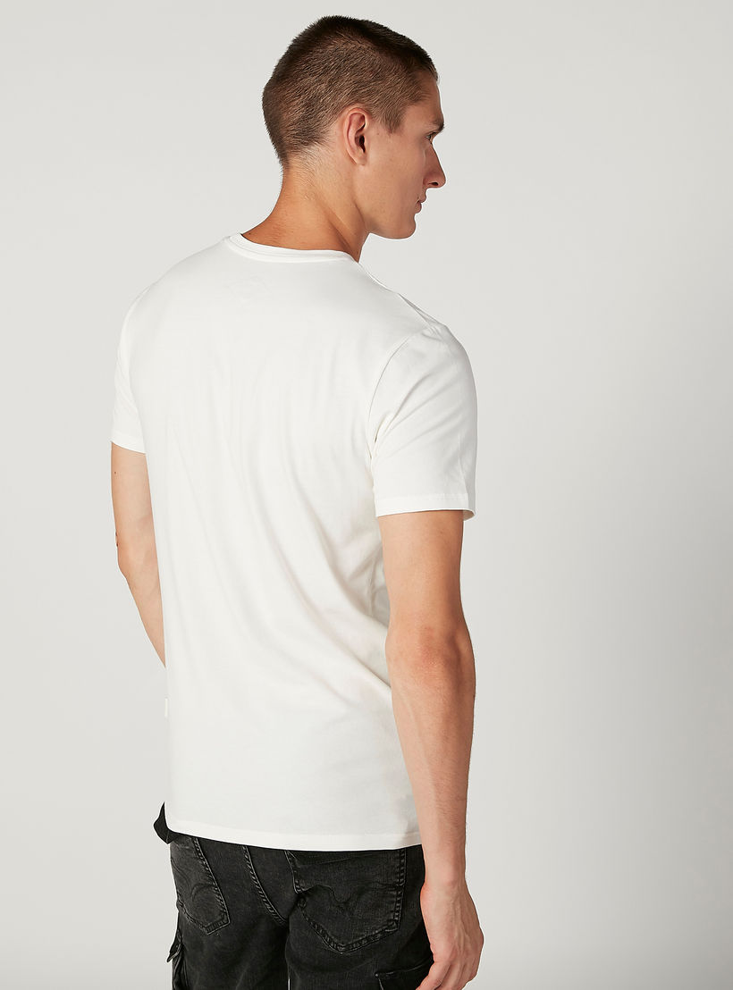 Lee Cooper Printed T-shirt with Short Sleeves-men-clothing-tshirtsandpolos-tshirts-image-3