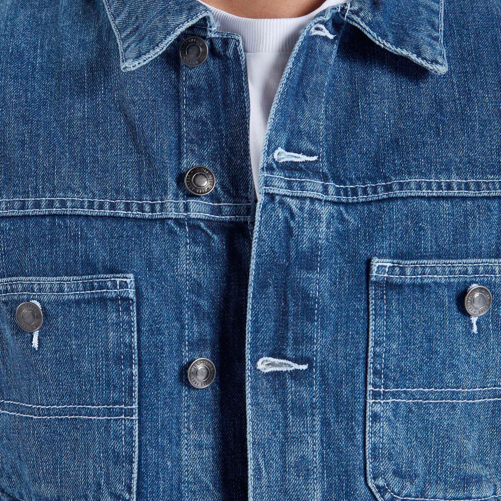 Sustainable Lee Cooper Denim Jacket with Long Sleeves and Pockets-men-clothing-jacketsandblazers-jackets-image-3