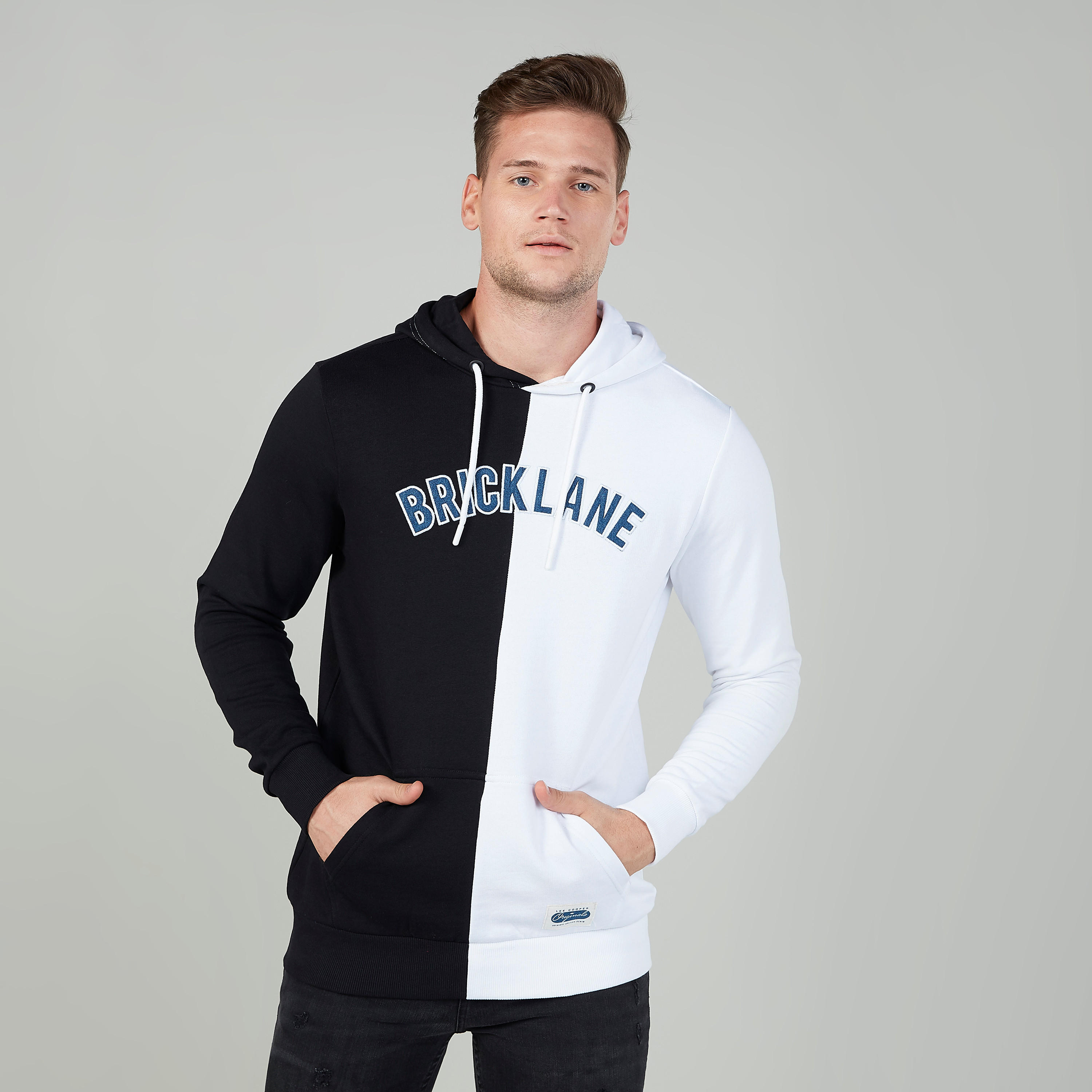 هودي مستدام بأكمام طويلة بتصاميم مغايرة وطبعات من لي كوبر -men-winterwear-hoodiesandsweatshirts-image-1